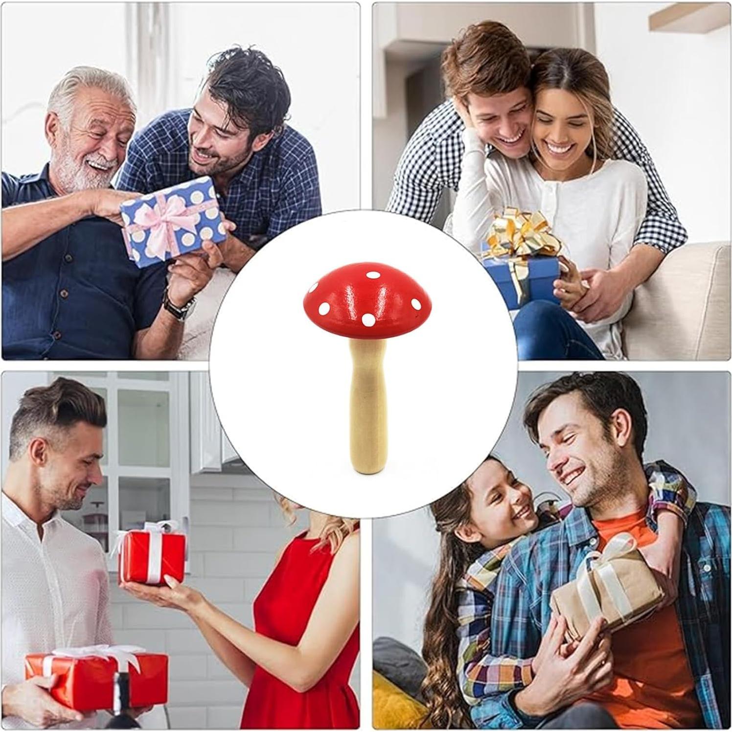 Set de 2 Hongos de Remiendo de Madera Yimluofa - Compactos y Ergonómicos