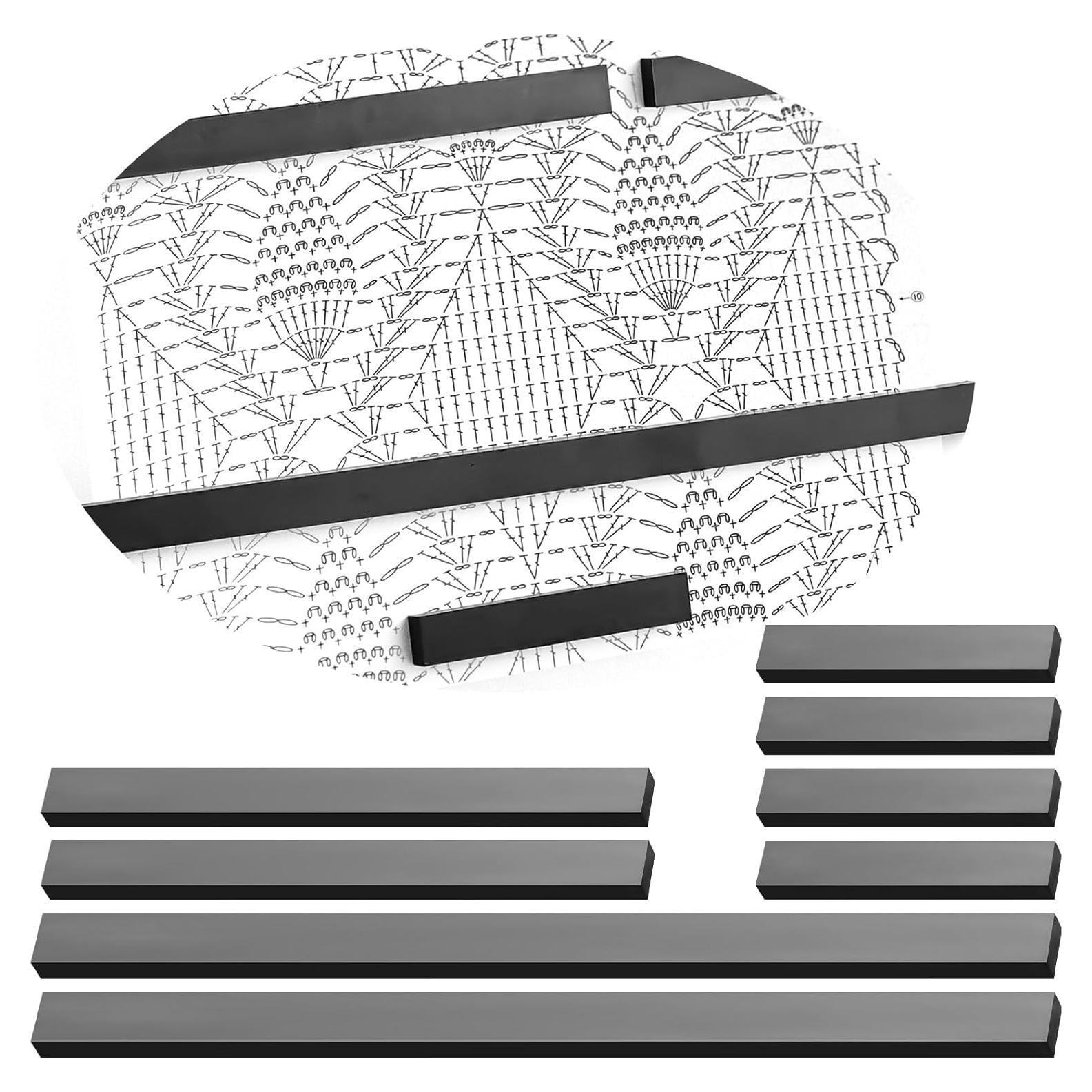 Juego de 8 Imanes Reemplazo Flutesan para Tejido - 3 Tamaños