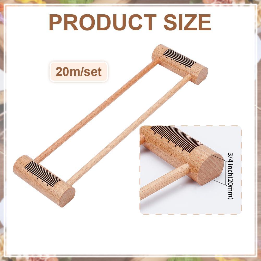 Herramienta de Tejido de Madera BENECREAT 37cm para Manualidades