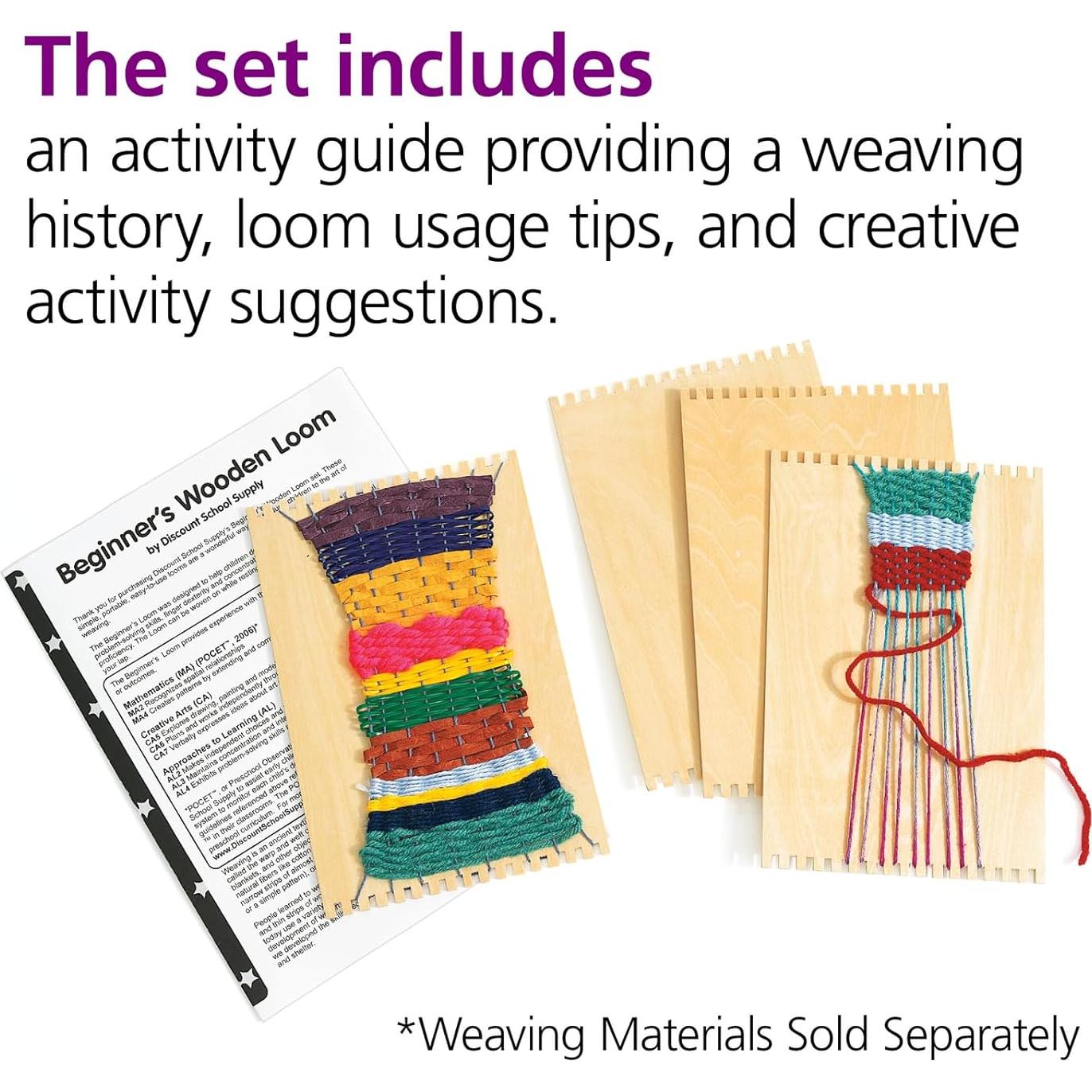 Telar de Madera Colorations RLOOM Set de 12 para Niños