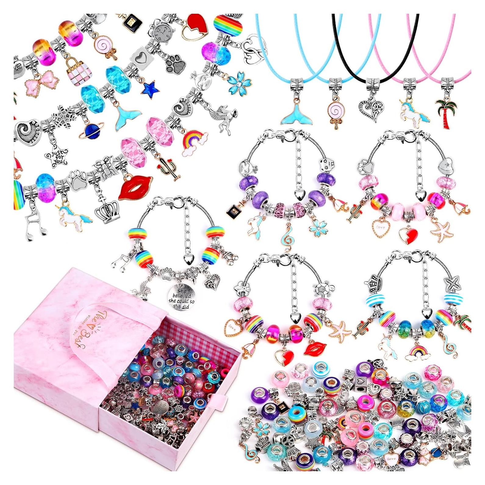 Kit de Joyería DIY Mckanti 150 Piezas Multicolor con Cuentas y Cadenas