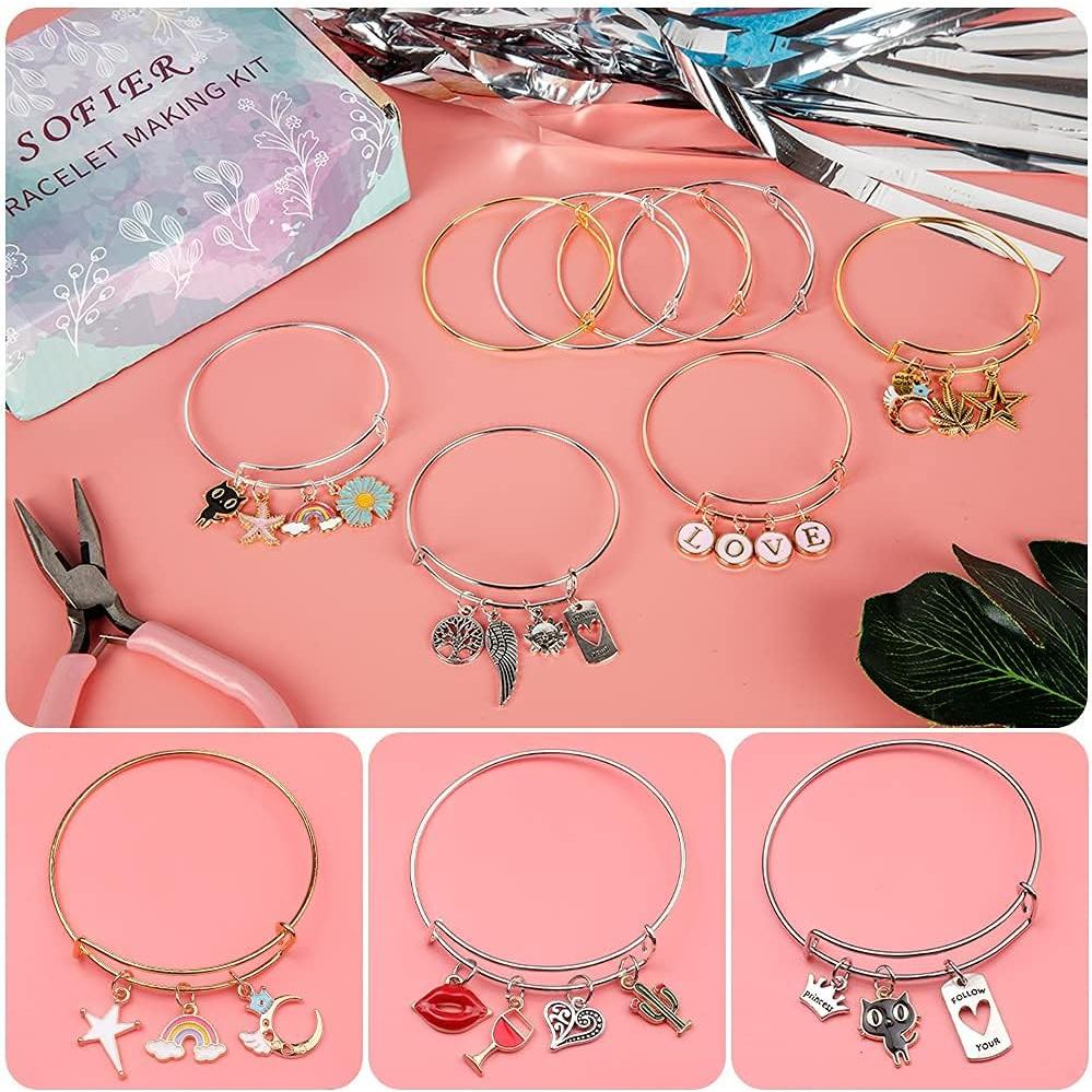 Kit de Fabricación de Pulseras Sofier 542 Piezas DIY Joyería