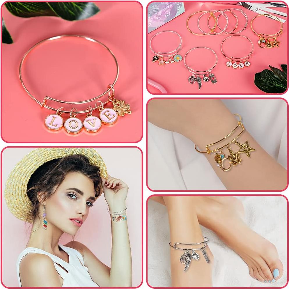 Kit de Fabricación de Pulseras Sofier 542 Piezas DIY Joyería