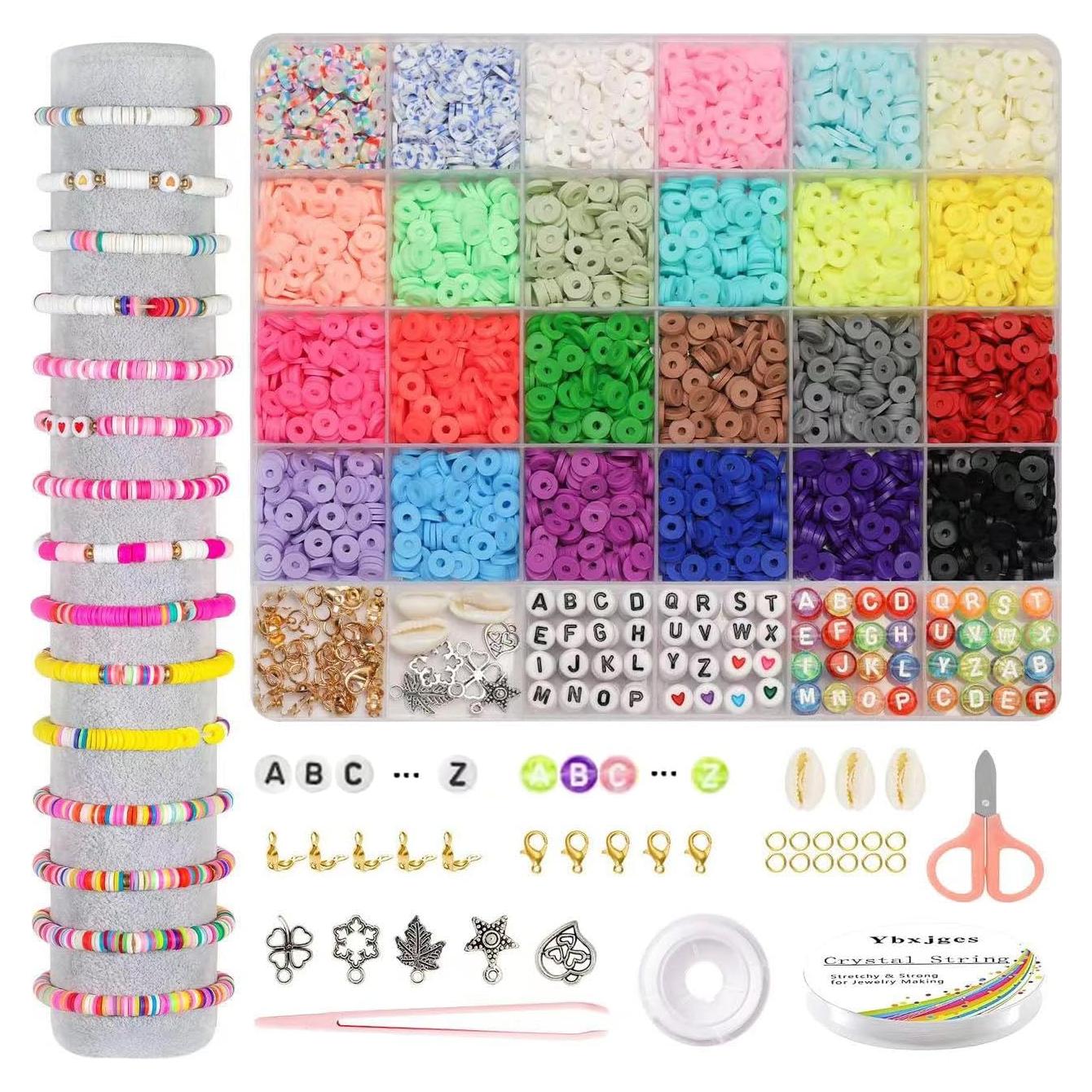 Kit de Pulseras de Perlas de Arcilla Ybxjges 3800 Piezas DIY