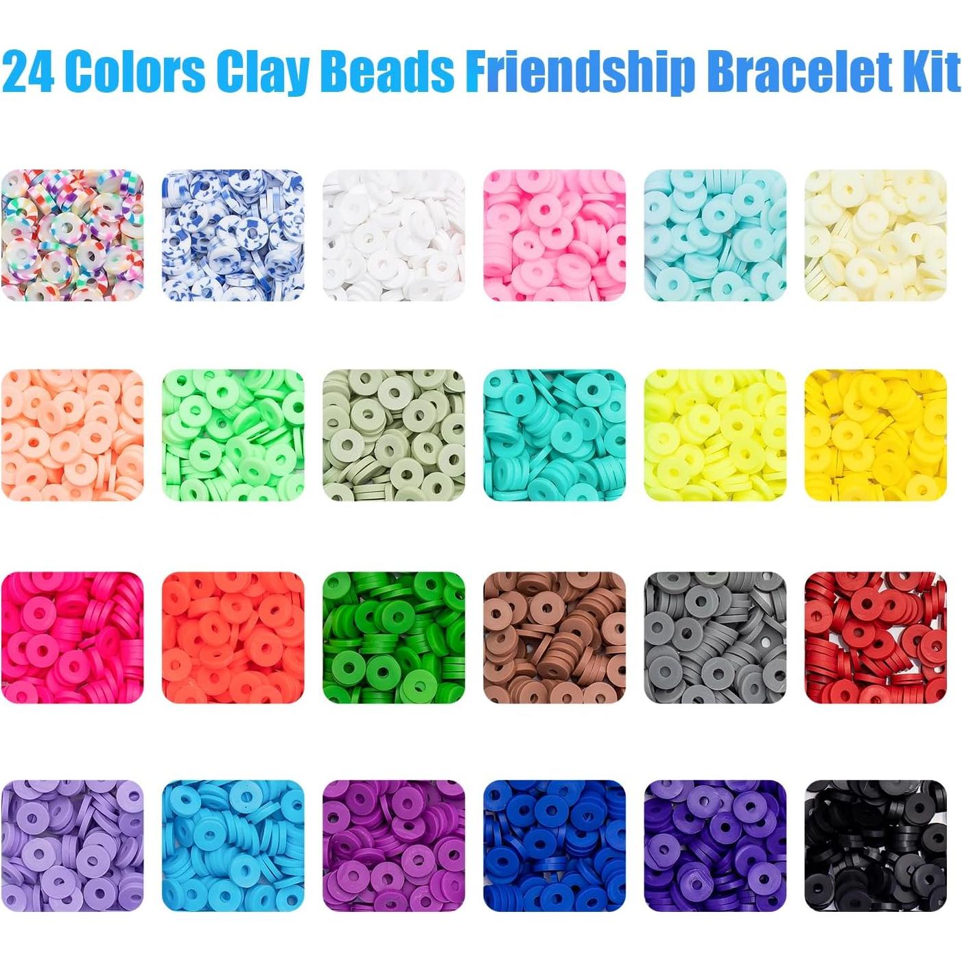 Kit de Pulseras de Perlas de Arcilla Ybxjges 3800 Piezas DIY