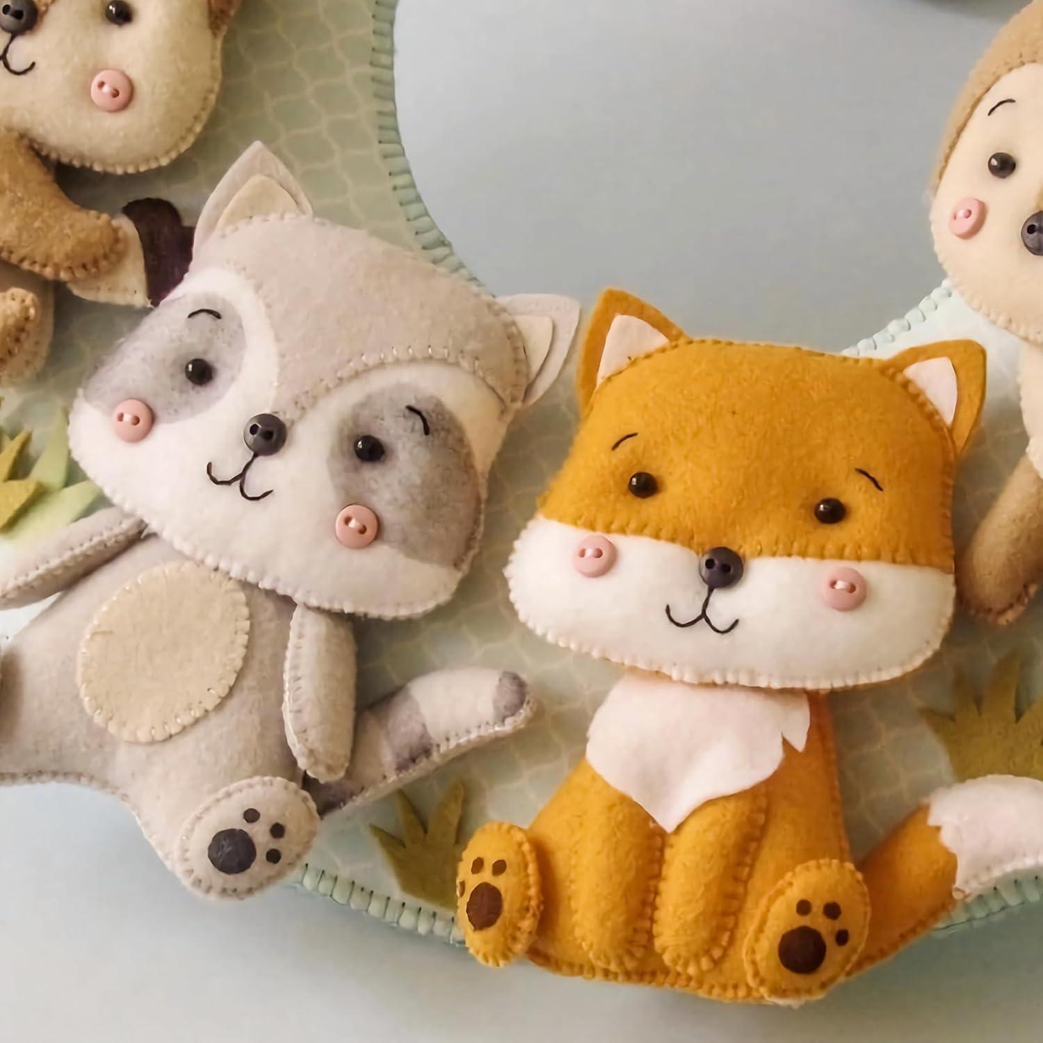 XSEINO 12 Rollos Fieltro Suave 20.5x90cm 1.4mm Serie Morandi