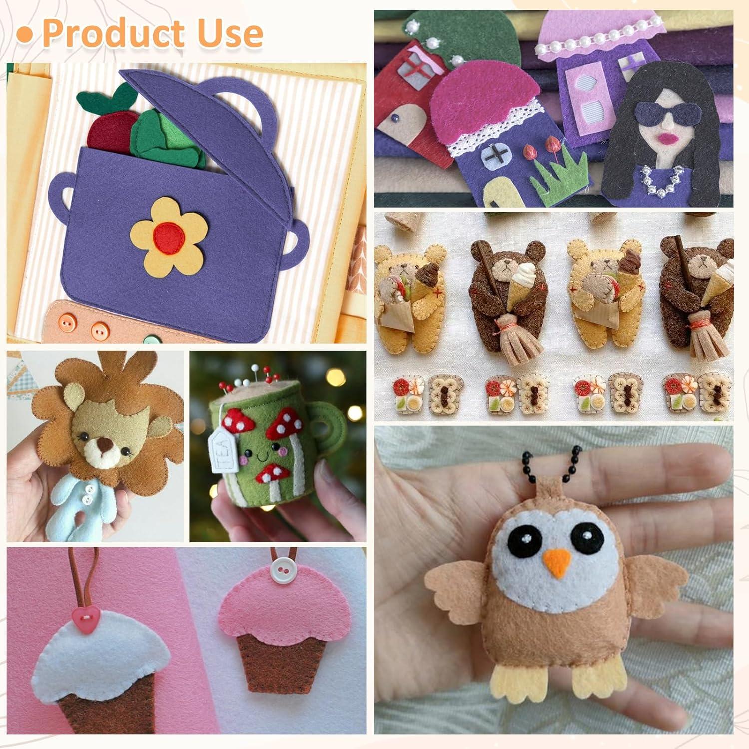 XSEINO 12 Rollos Fieltro Suave 20.5x90cm 1.4mm Serie Morandi