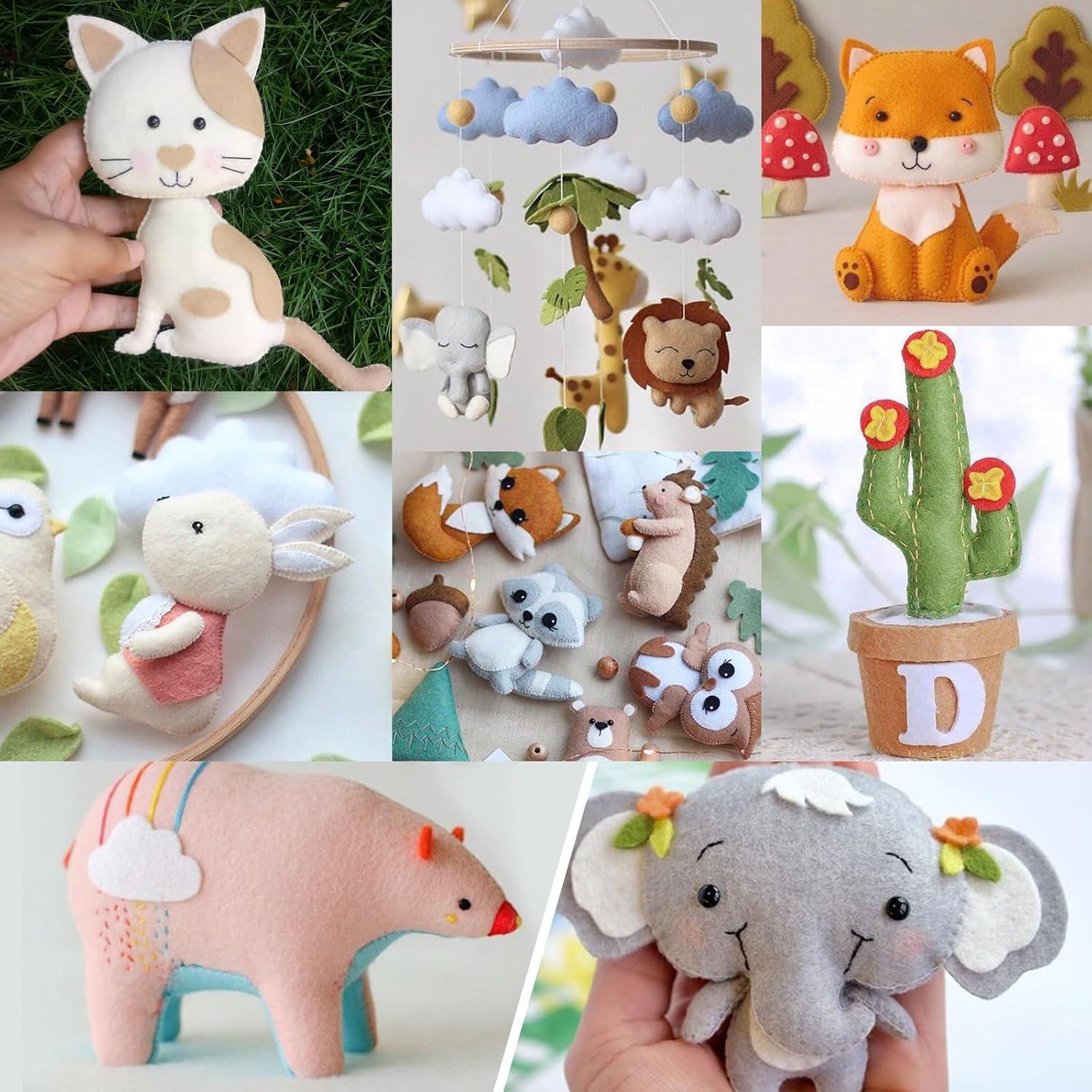 XSEINO 12 Rollos Fieltro Suave 20.5x90cm 1.4mm Serie Morandi