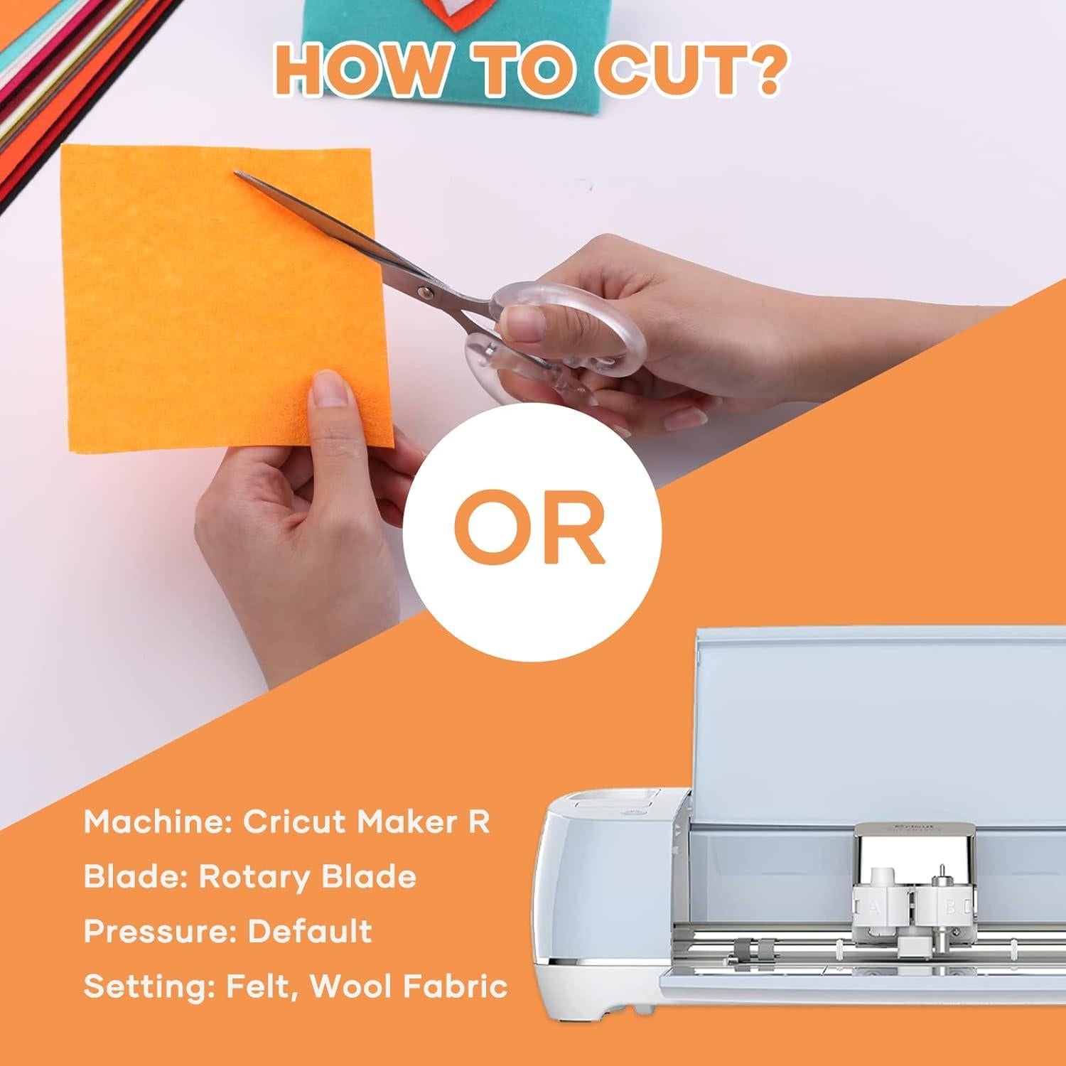 Hojas de Fieltro HTVRONT 40pcs A4 20x30cm 1mm Colores Variados