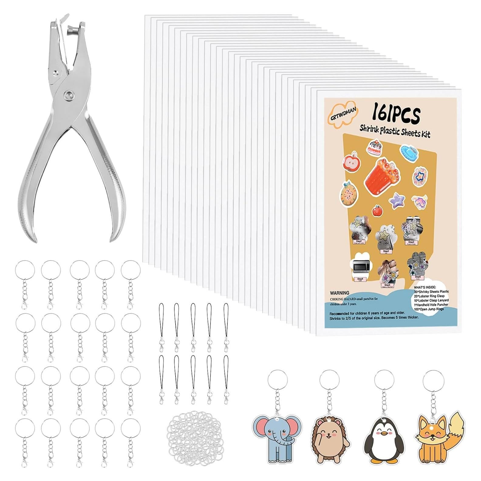 Kit de Manualidades CRTWDMAN 161 Piezas - Hojas Retráctiles 20.1x14.5cm