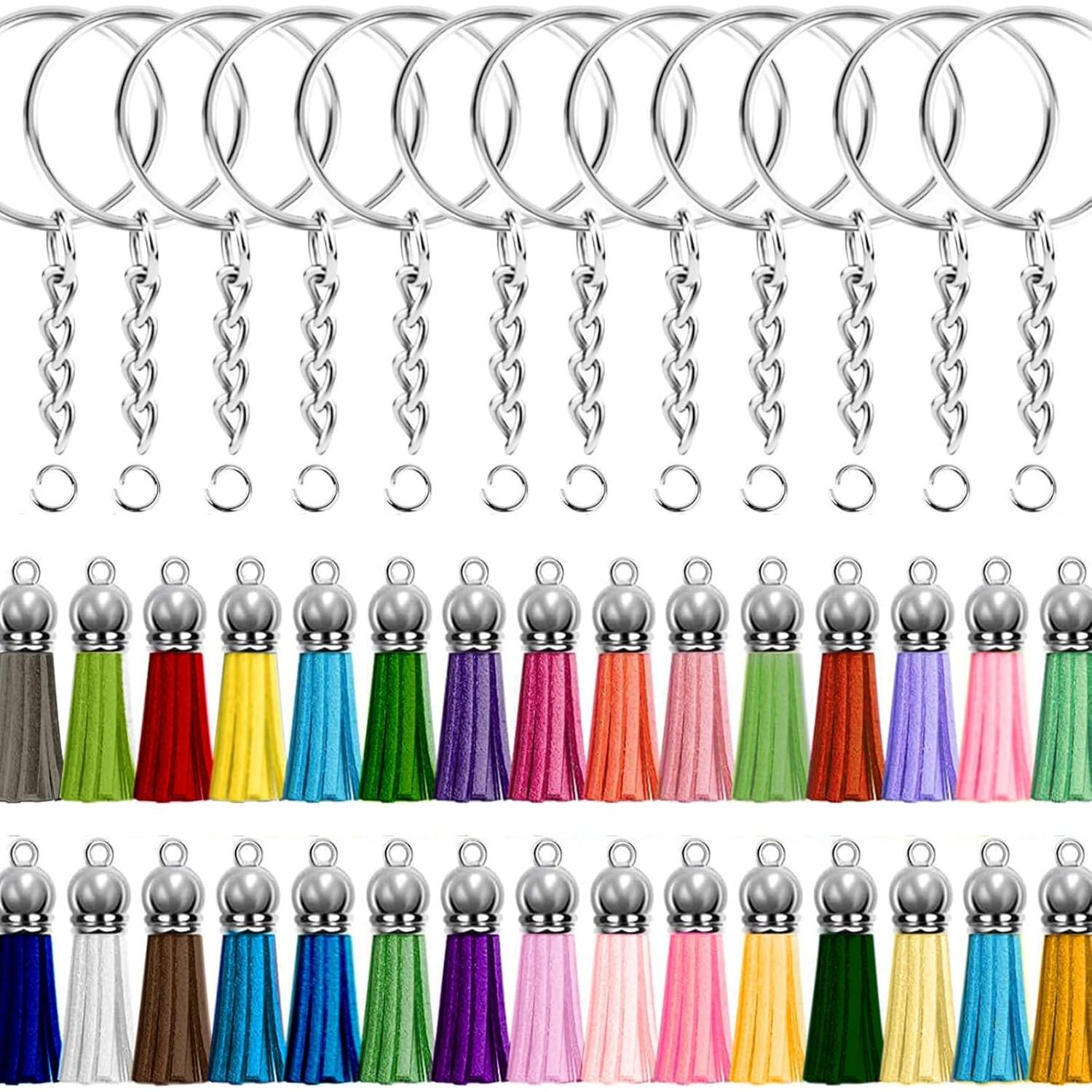 Kit de llaveros acrílicos DIY XLLHYLBD 120 piezas redondas