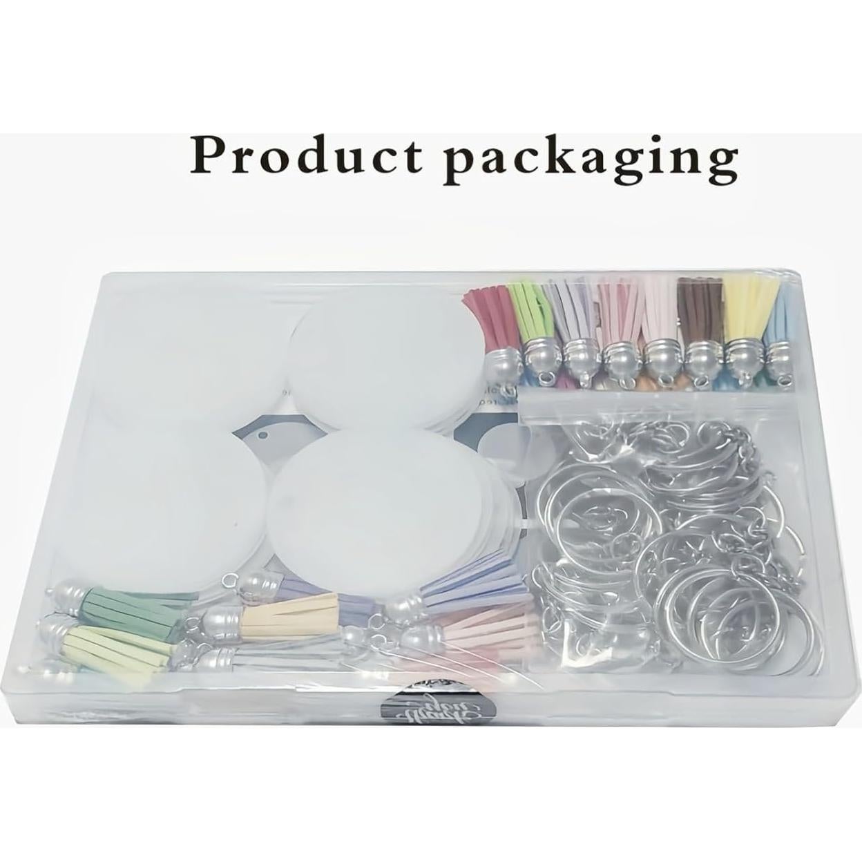 Kit de llaveros acrílicos DIY XLLHYLBD 120 piezas redondas