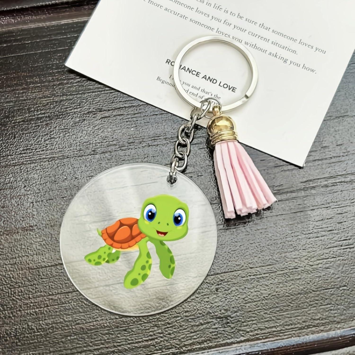 Kit de llaveros acrílicos DIY XLLHYLBD 120 piezas redondas