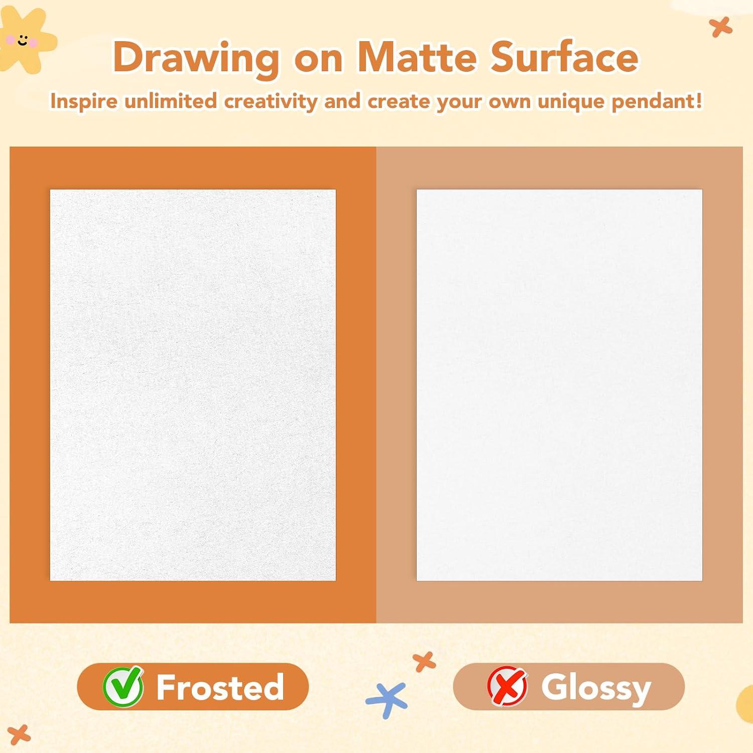 Kit de Hojas de Plástico Retráctil Prudiut 155 Pcs DIY Manualidades