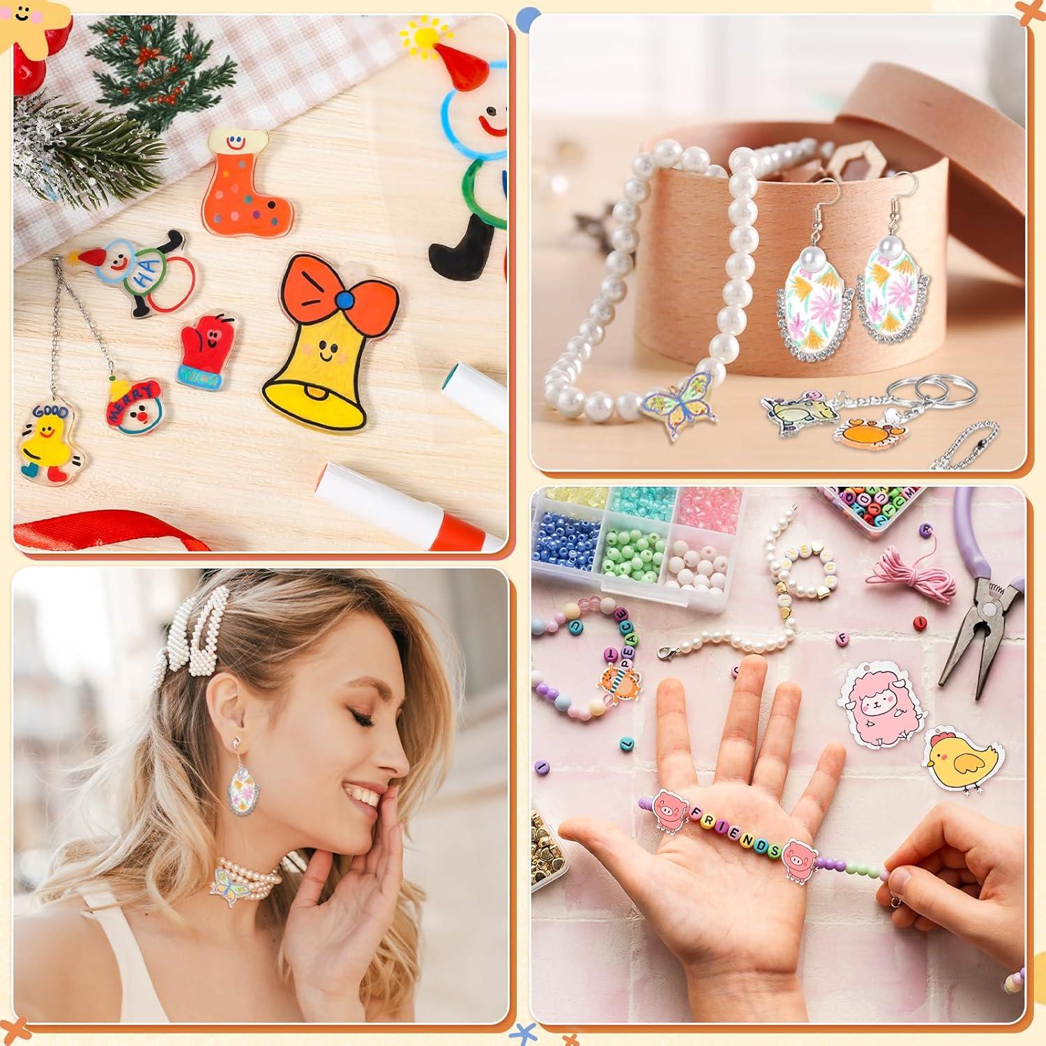 Kit de Hojas de Plástico Retráctil Prudiut 155 Pcs DIY Manualidades