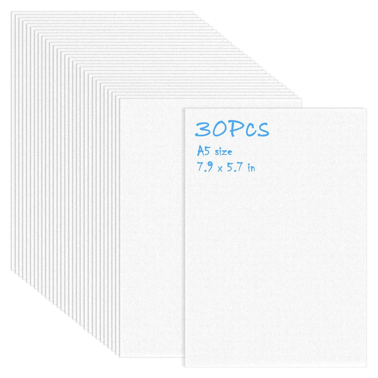 30 Hojas de Plástico Retráctil EllaYIDOI 20x14.5cm para Manualidades