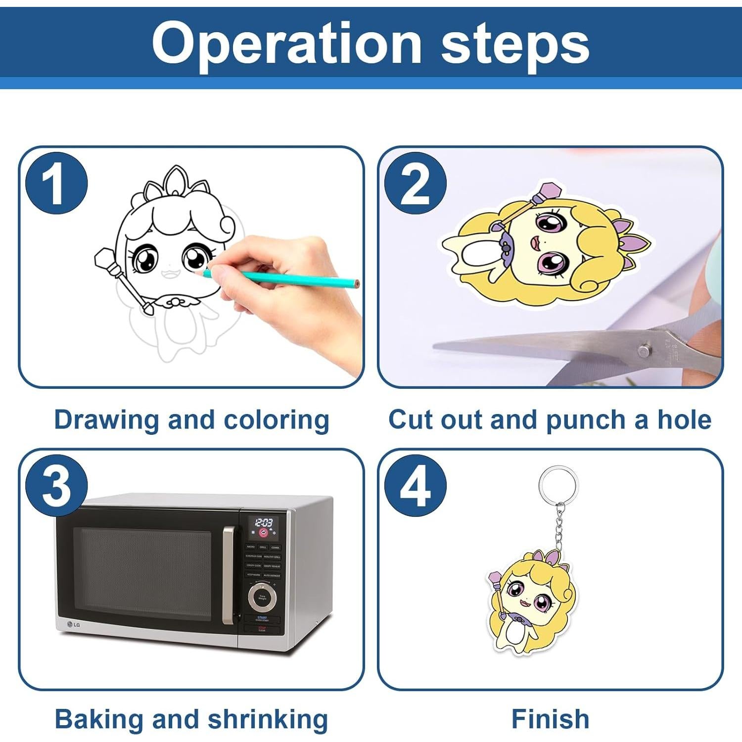 30 Hojas de Plástico Retráctil EllaYIDOI 20x14.5cm para Manualidades