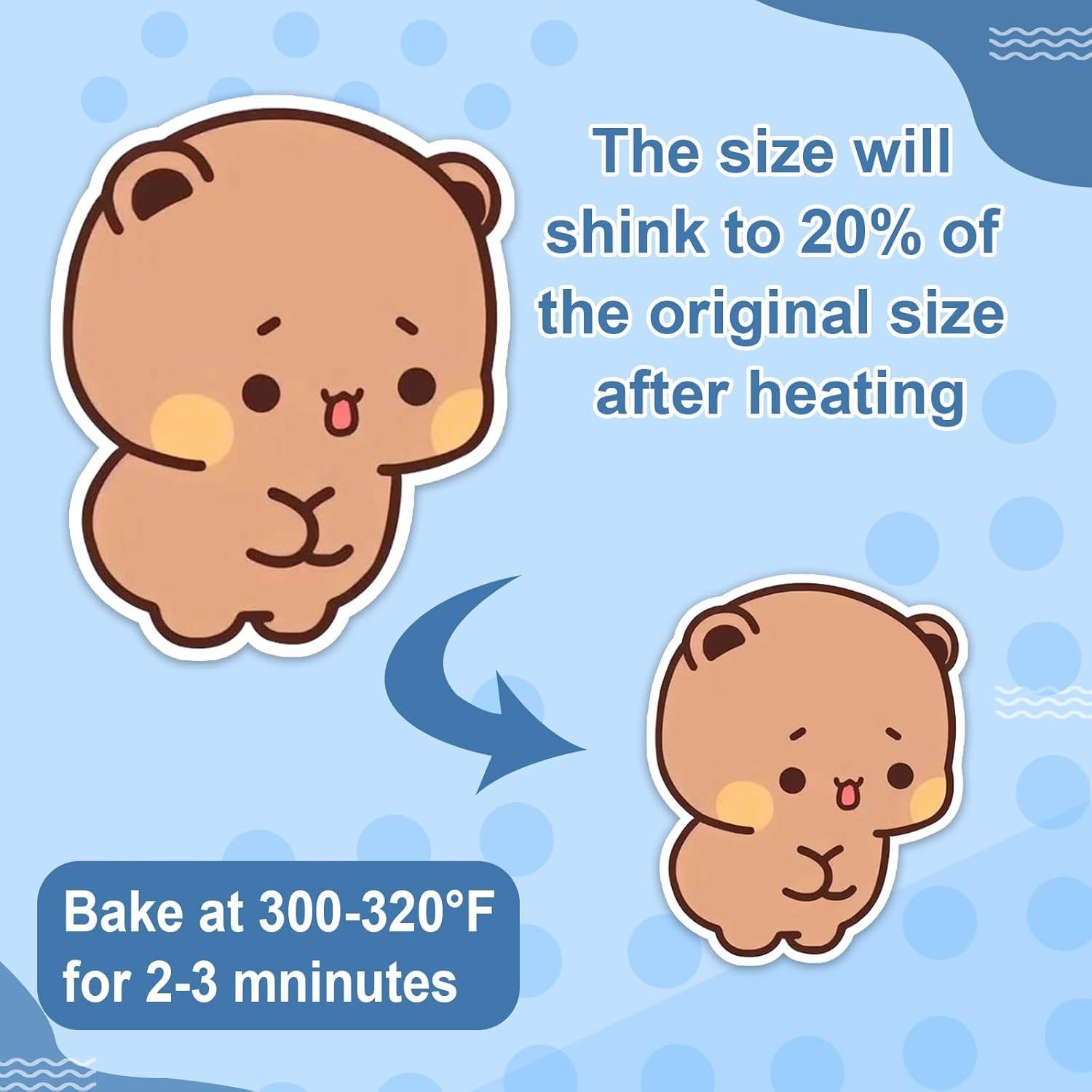 30 Hojas de Plástico Retráctil EllaYIDOI 20x14.5cm para Manualidades