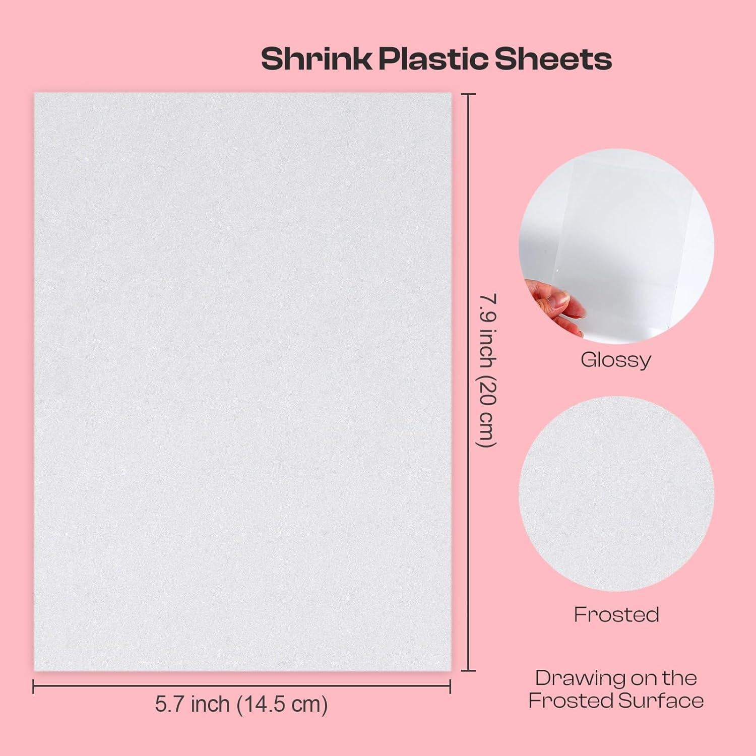 Hojas de Plástico Retráctil Auihiay 25 Piezas 20x14.5cm