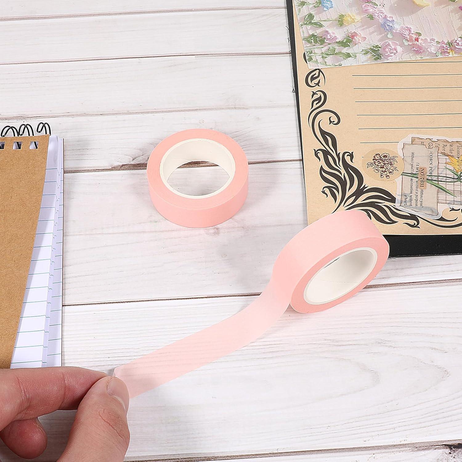 2 Rollos de Cinta Washi Rosa 1.52 cm x 9.75 m SynHHergyx