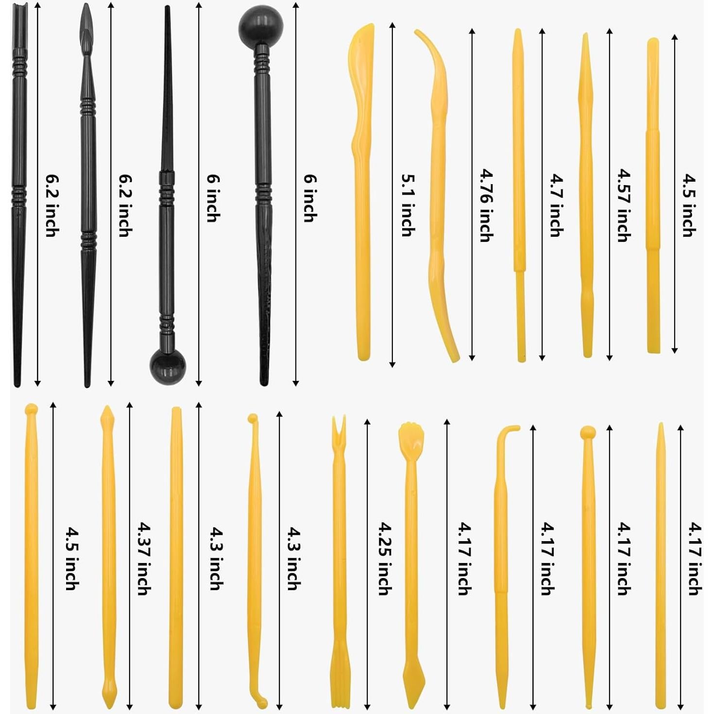 Kit de Herramientas de Cerámica FJCTER 18 Piezas para Modelado