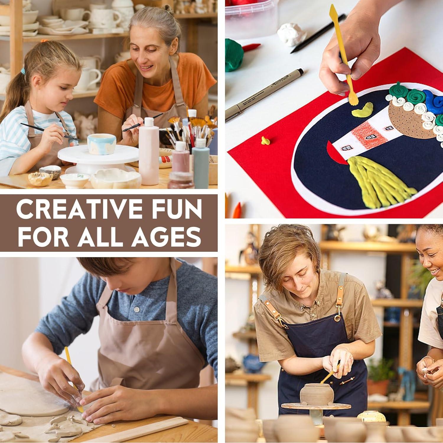 Kit de Herramientas de Cerámica FJCTER 18 Piezas para Modelado