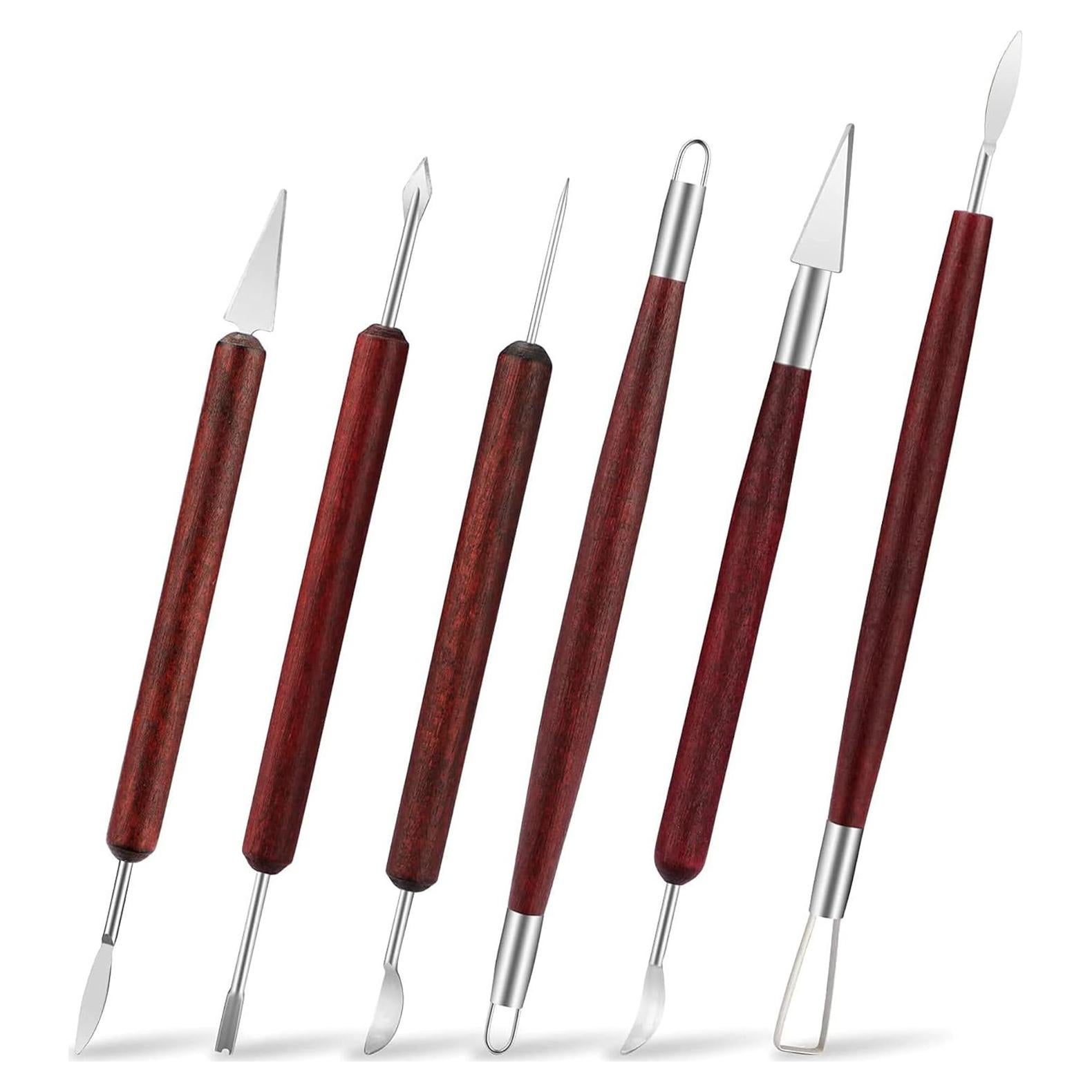 Juego de Herramientas de Escultura en Arcilla LINPHCEY 6 Piezas