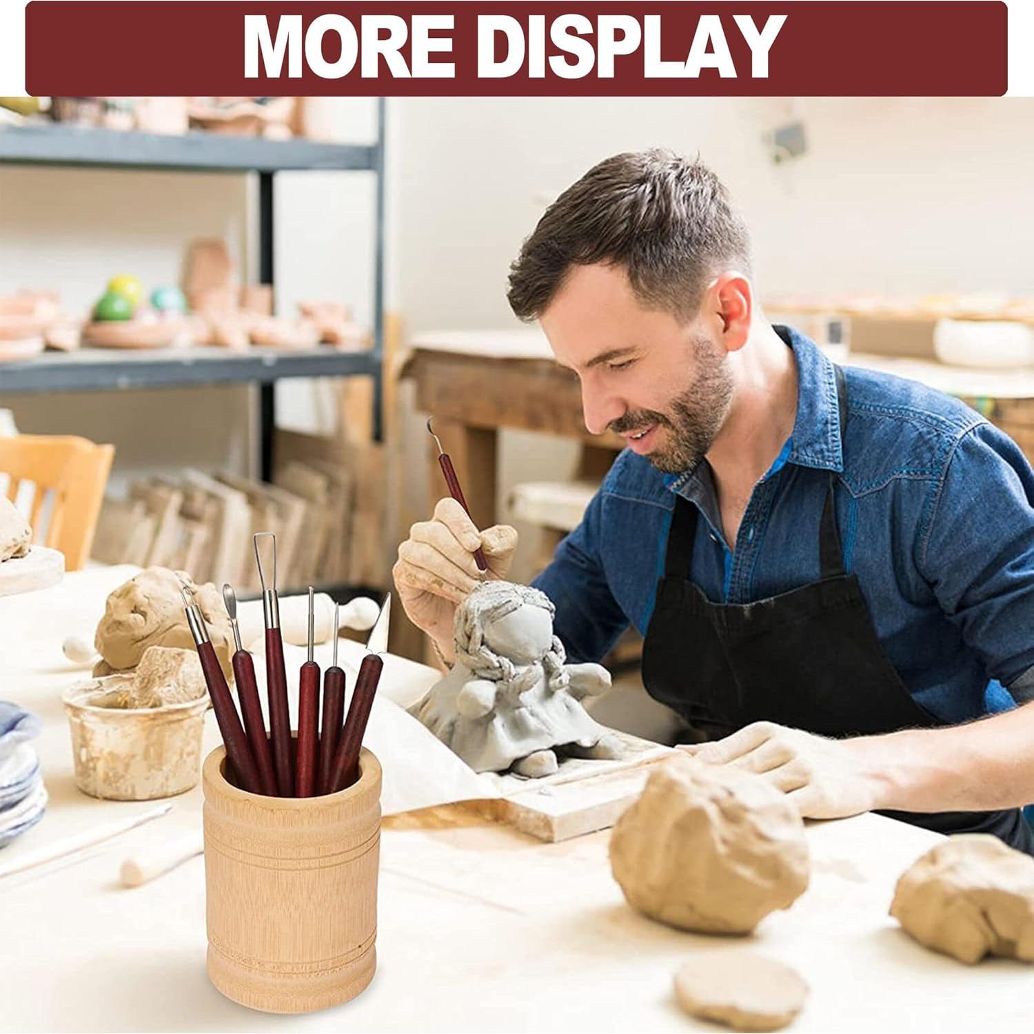 Juego de Herramientas de Escultura en Arcilla LINPHCEY 6 Piezas