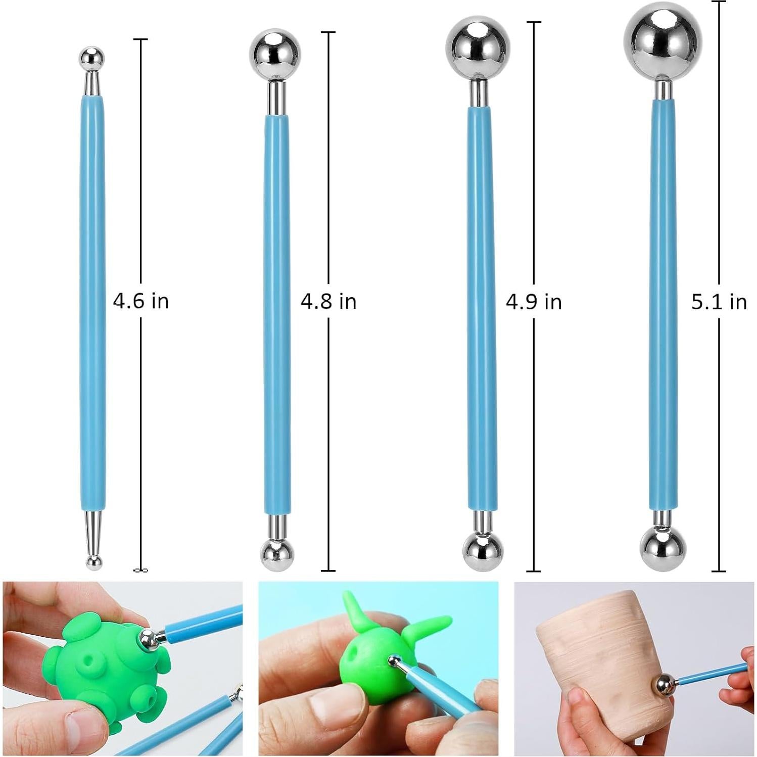 Kit de Herramientas de Arcilla Blisstime 28 Piezas para Escultura