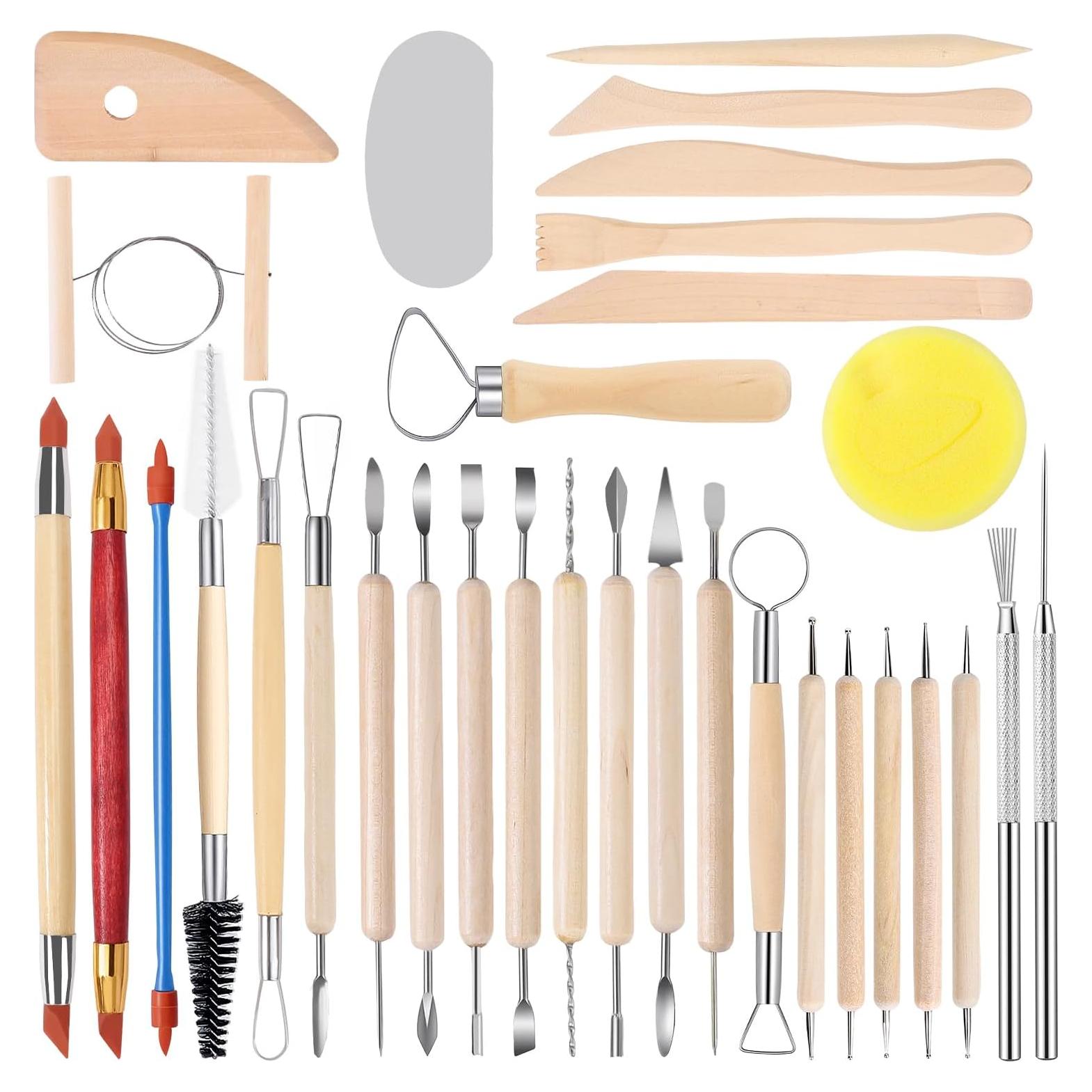 Juego de Herramientas de Escultura en Cerámica Tovotum 32PCS