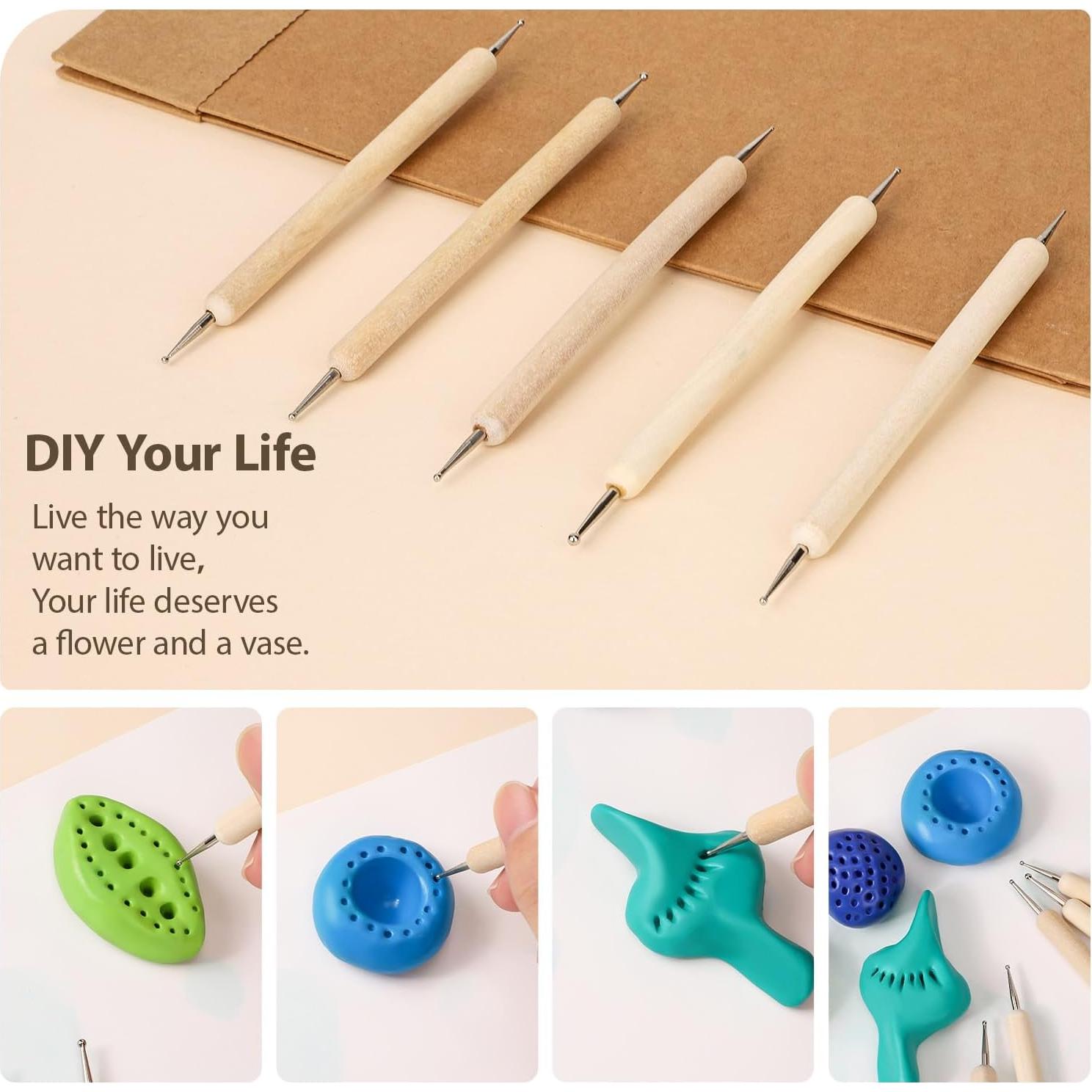 Juego de Herramientas de Escultura en Cerámica Tovotum 32PCS