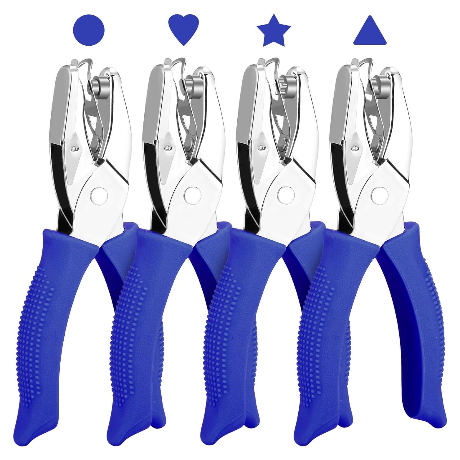 Juego de 4 Troqueladoras MAPVOLUT - Formas Círculo, Corazón, Estrella, Triángulo