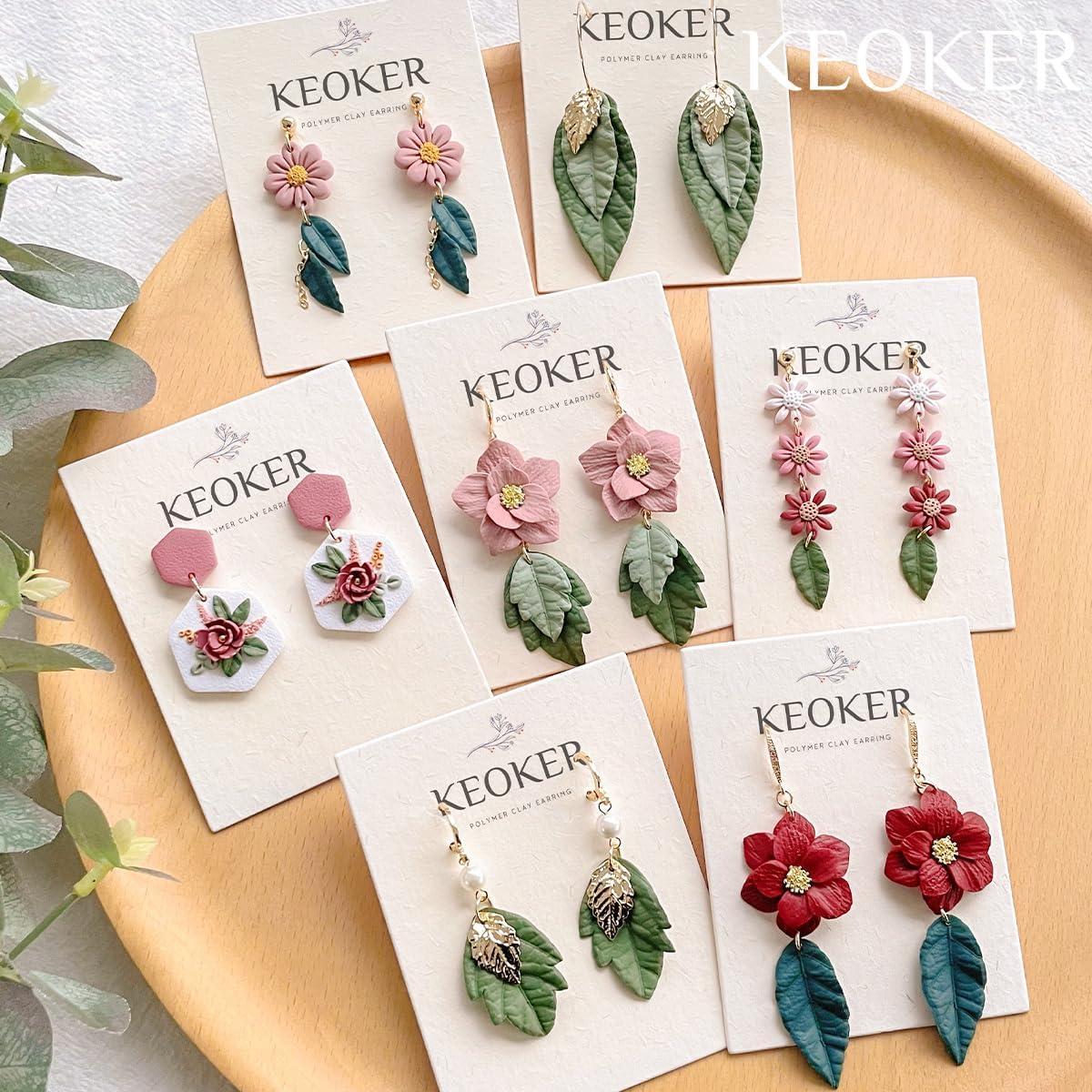 Conjunto de Cortadores de Hoja Keoker 7 Formas Arcilla Polimérica