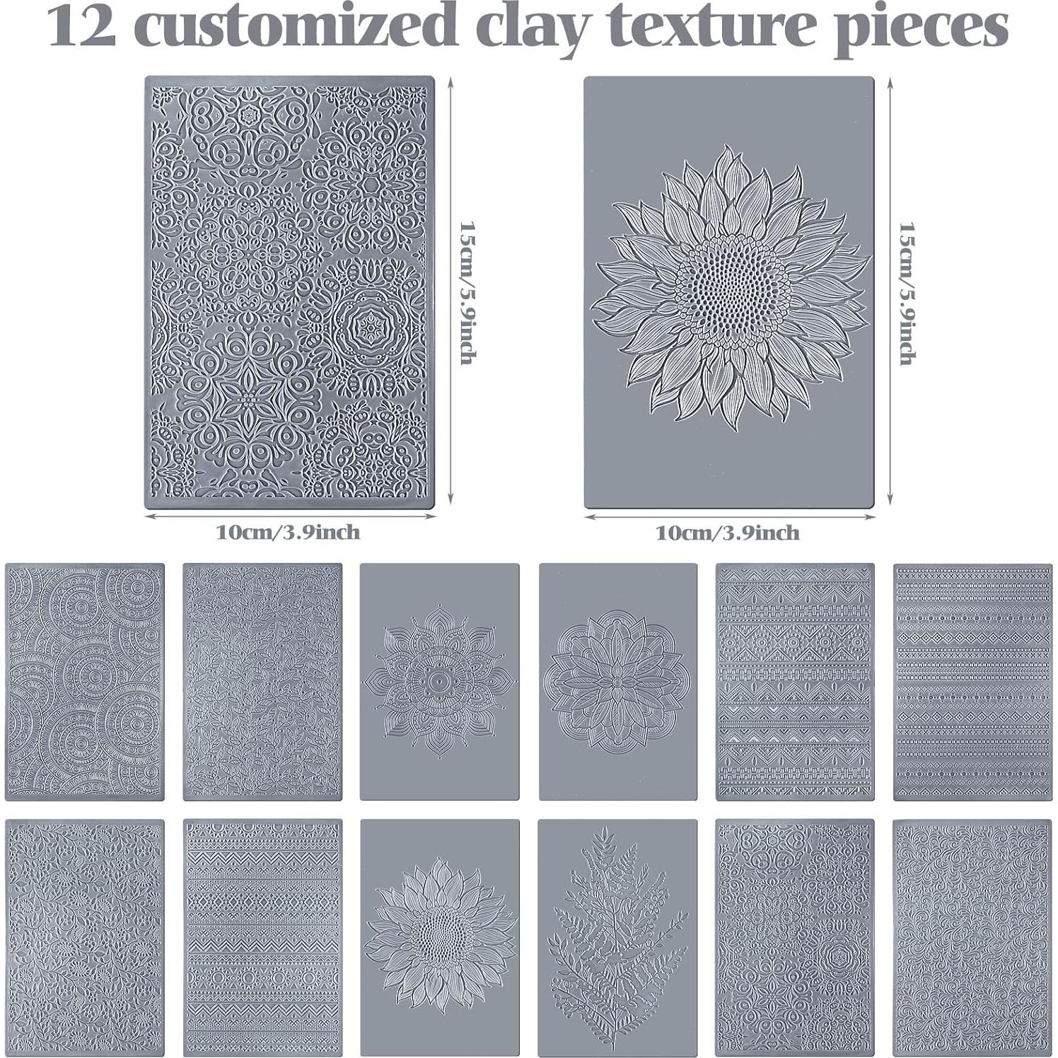 Set de 12 Lámparas de Textura Arcilla Polimérica DoubleFill