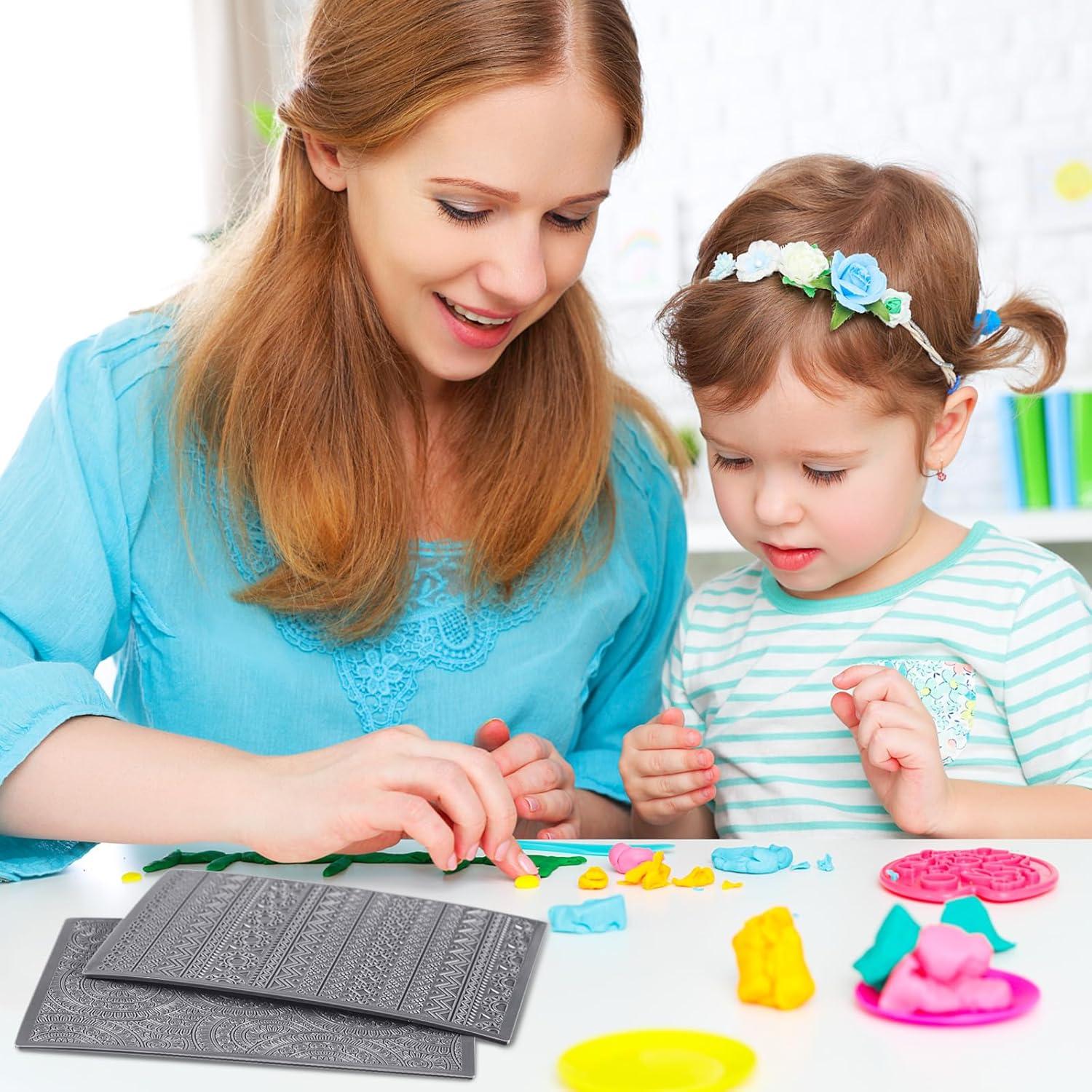 Set de 12 Lámparas de Textura Arcilla Polimérica DoubleFill