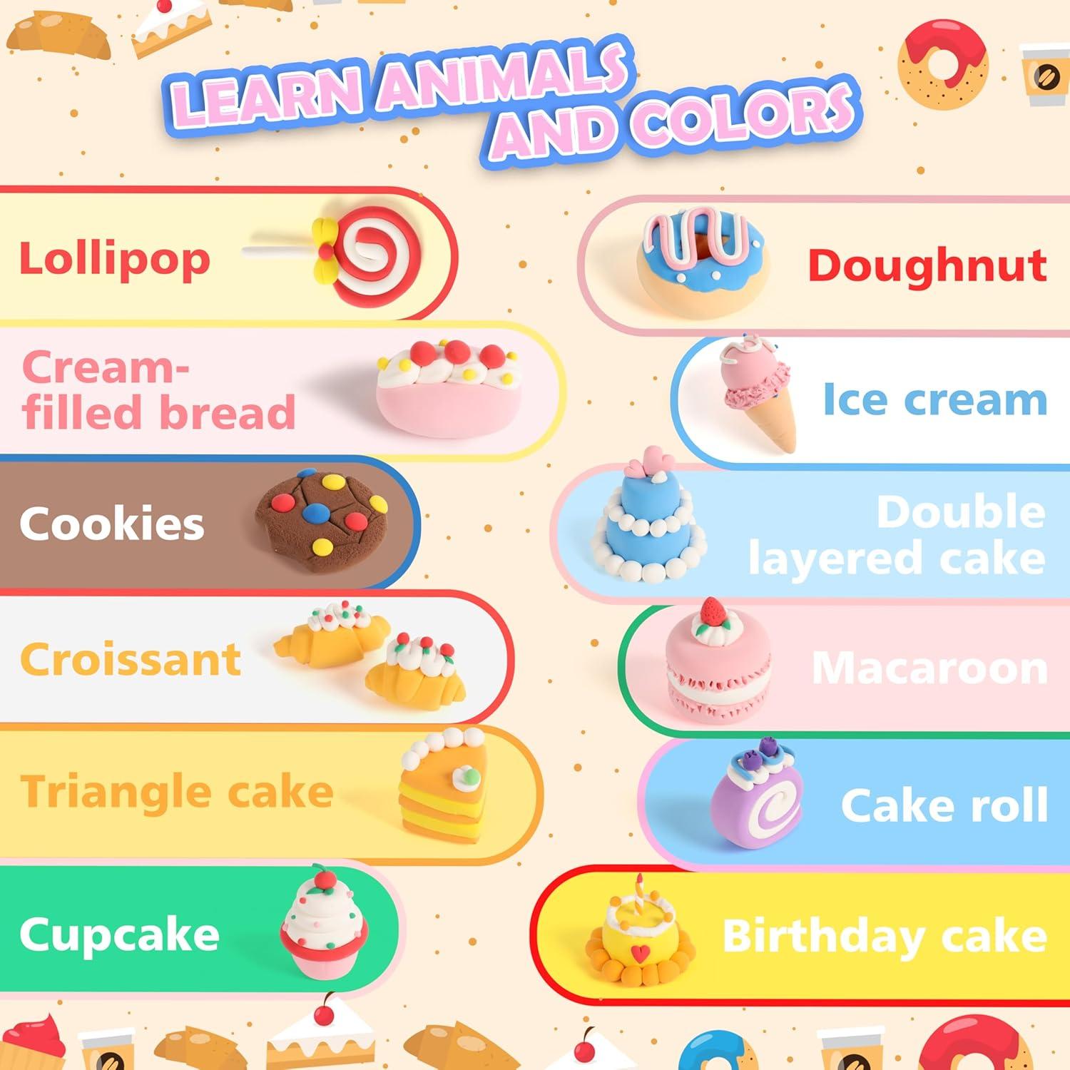 Kit de Arcilla Secada al Aire CyAJM - 12 Cajas Tema Pastel