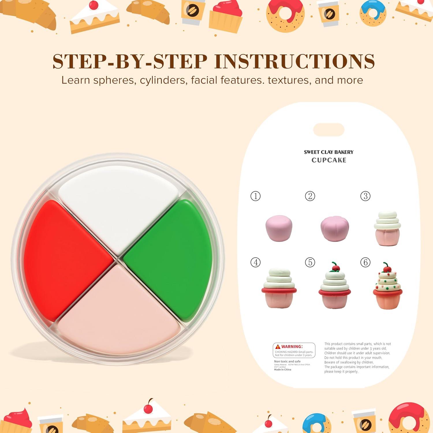 Kit de Arcilla Secada al Aire CyAJM - 12 Cajas Tema Pastel