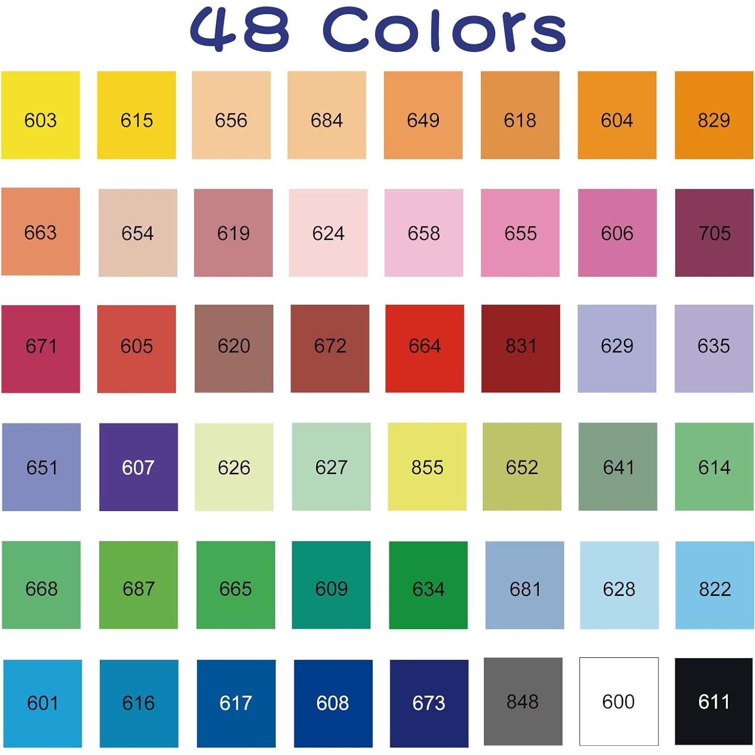 48 Marcadores Acrílicos Astriscribe Punta de Pincel Multicolor