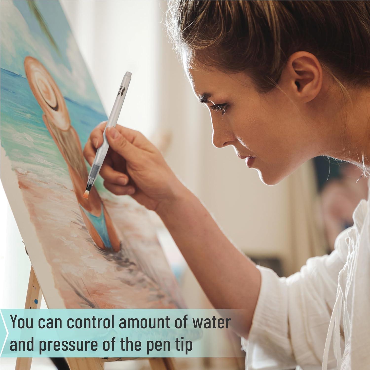 Marcadores de Pincel Acuarelables Mr. Pen - Set de 6 Unidades