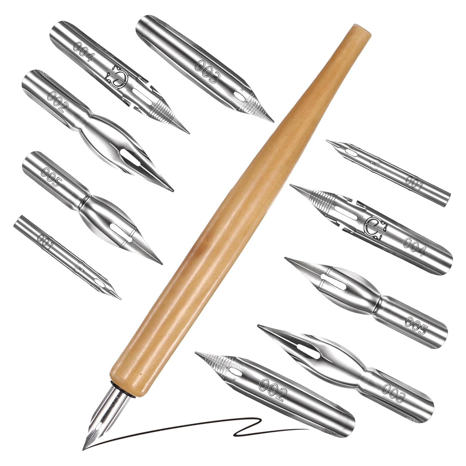 Conjunto de Plumas de Inmersión Larrel 11 Pcs con Soporte