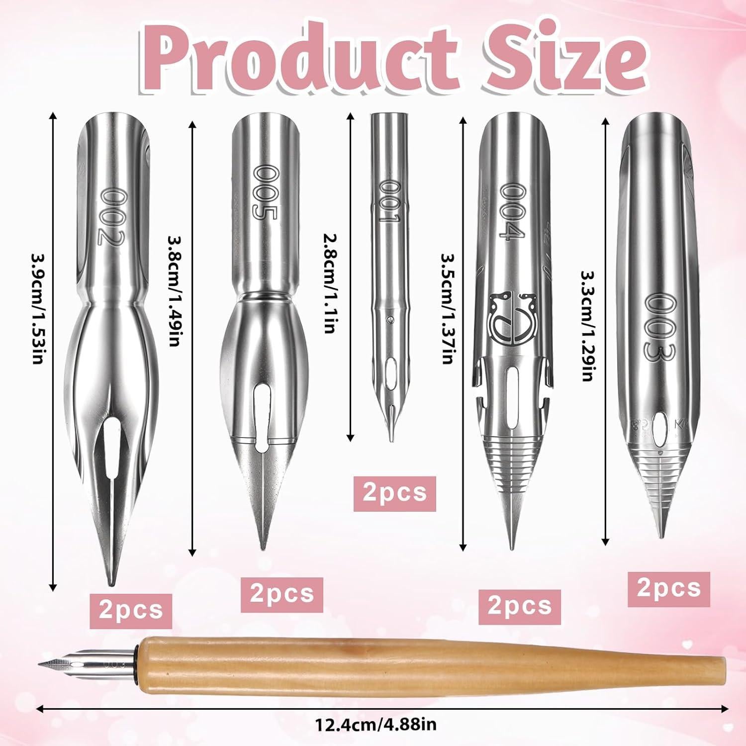 Conjunto de Plumas de Inmersión Larrel 11 Pcs con Soporte