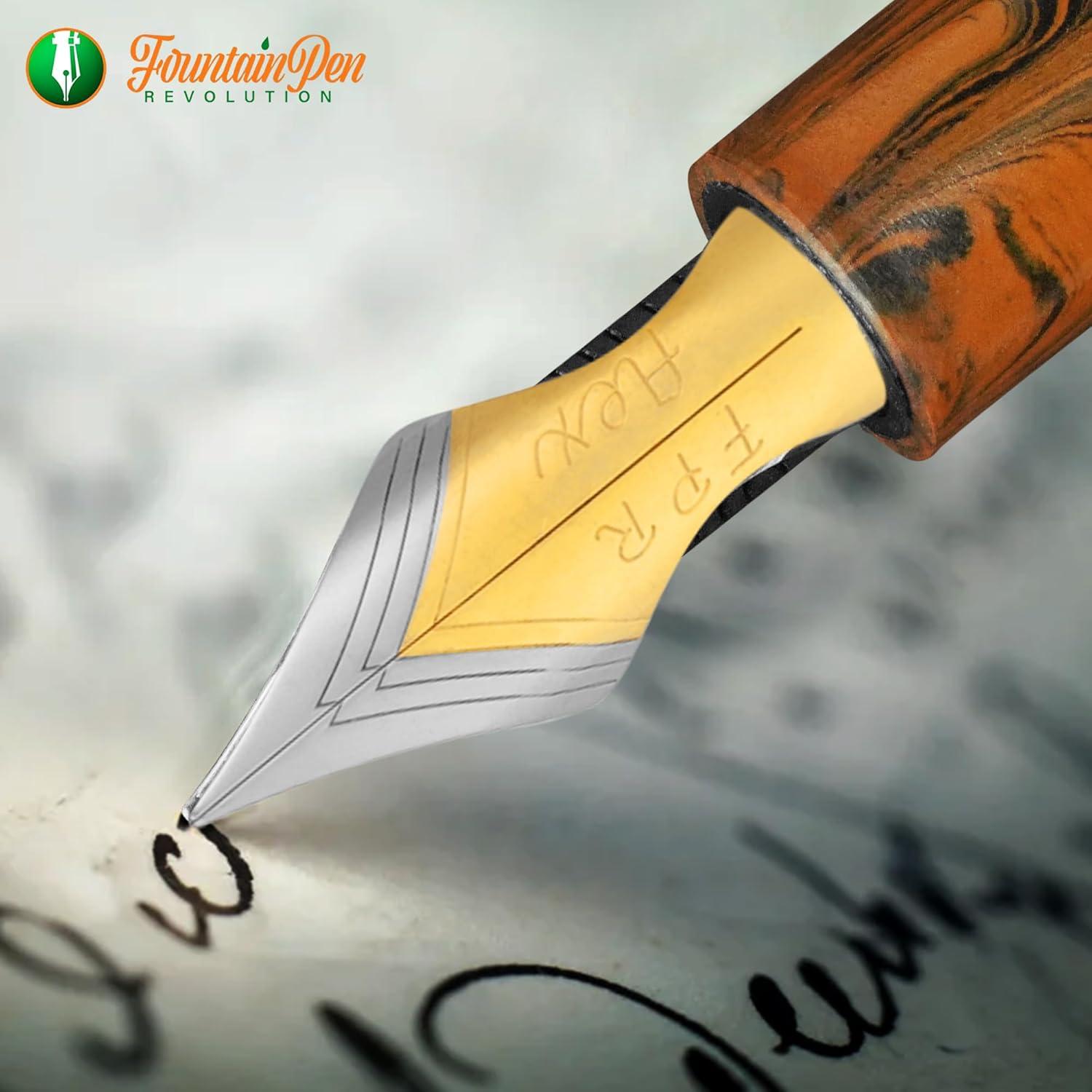 Pluma Fuente FPR #6 Dos Tonos EF Ultra Flex - Acero Inoxidable