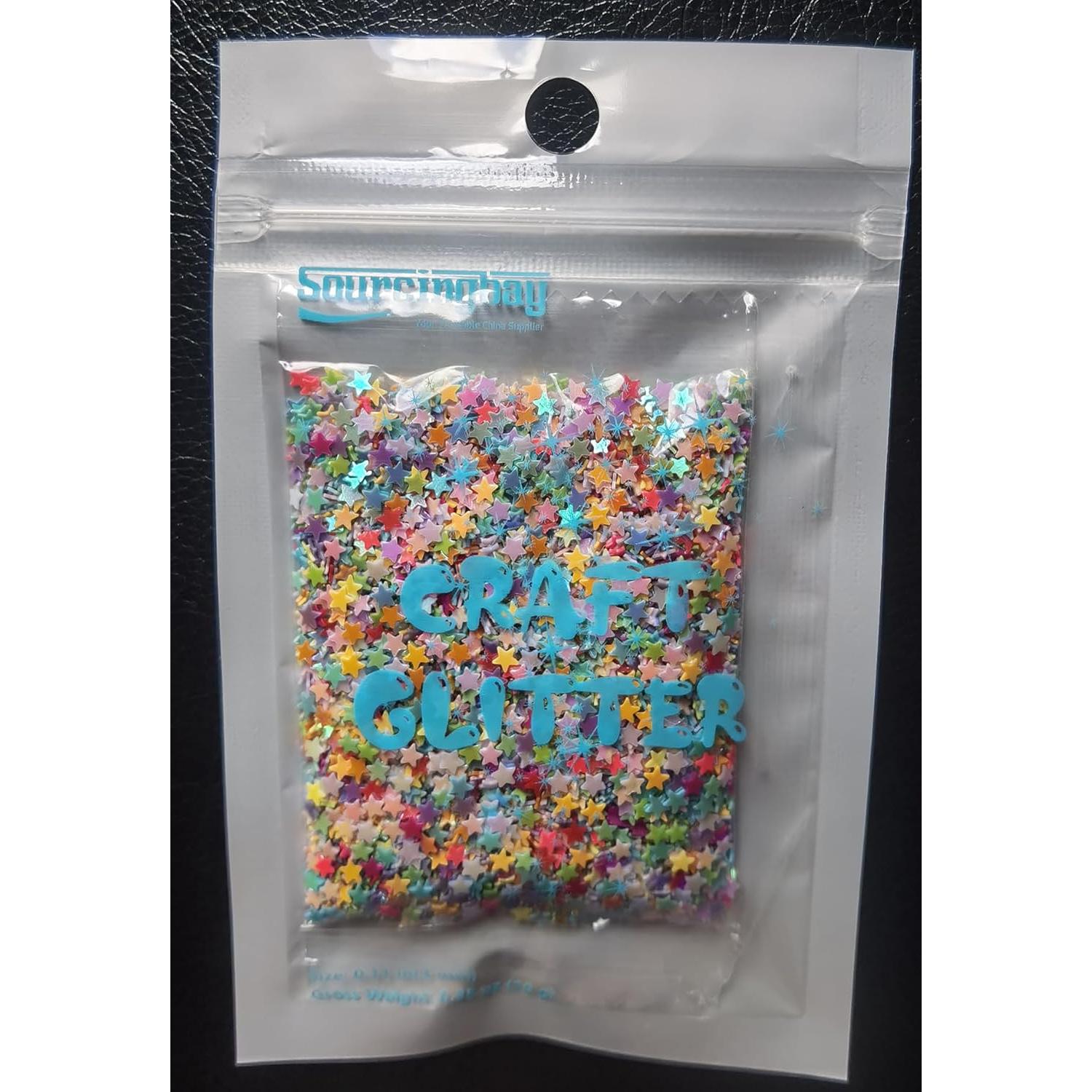 Brillo de Manualidades Sourcingbay Estrella Multicolor 10g