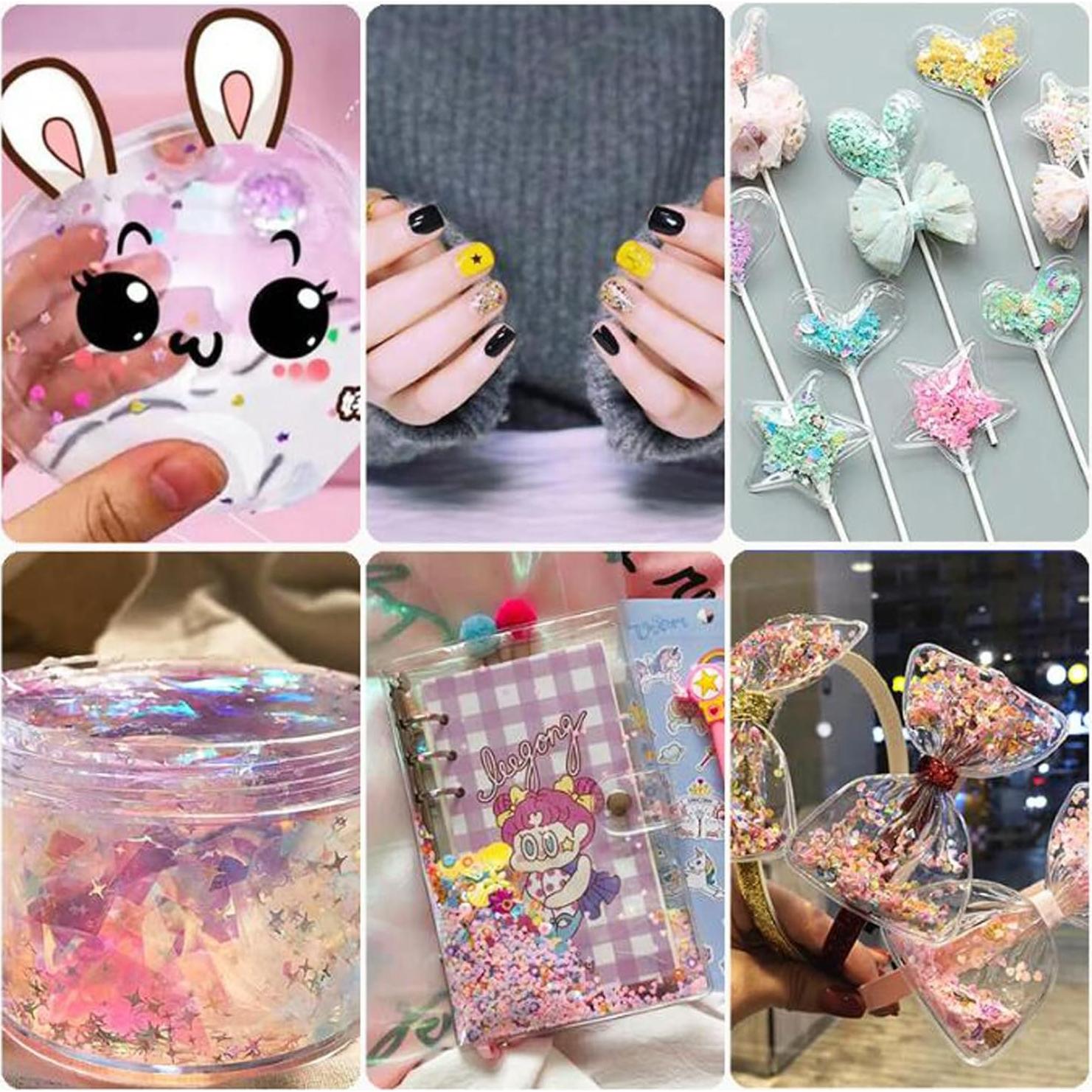 Brillo de Manualidades Sourcingbay Estrella Multicolor 10g