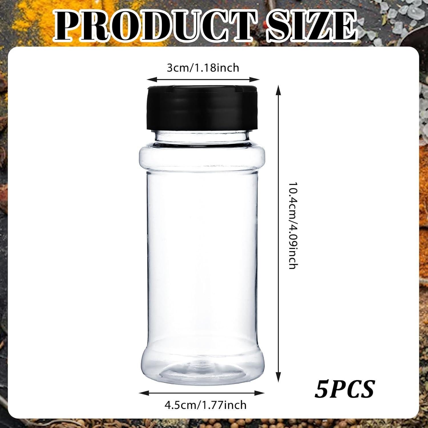 Set de 5 Tarros de Especias de Plástico BOHUIZ 90ml