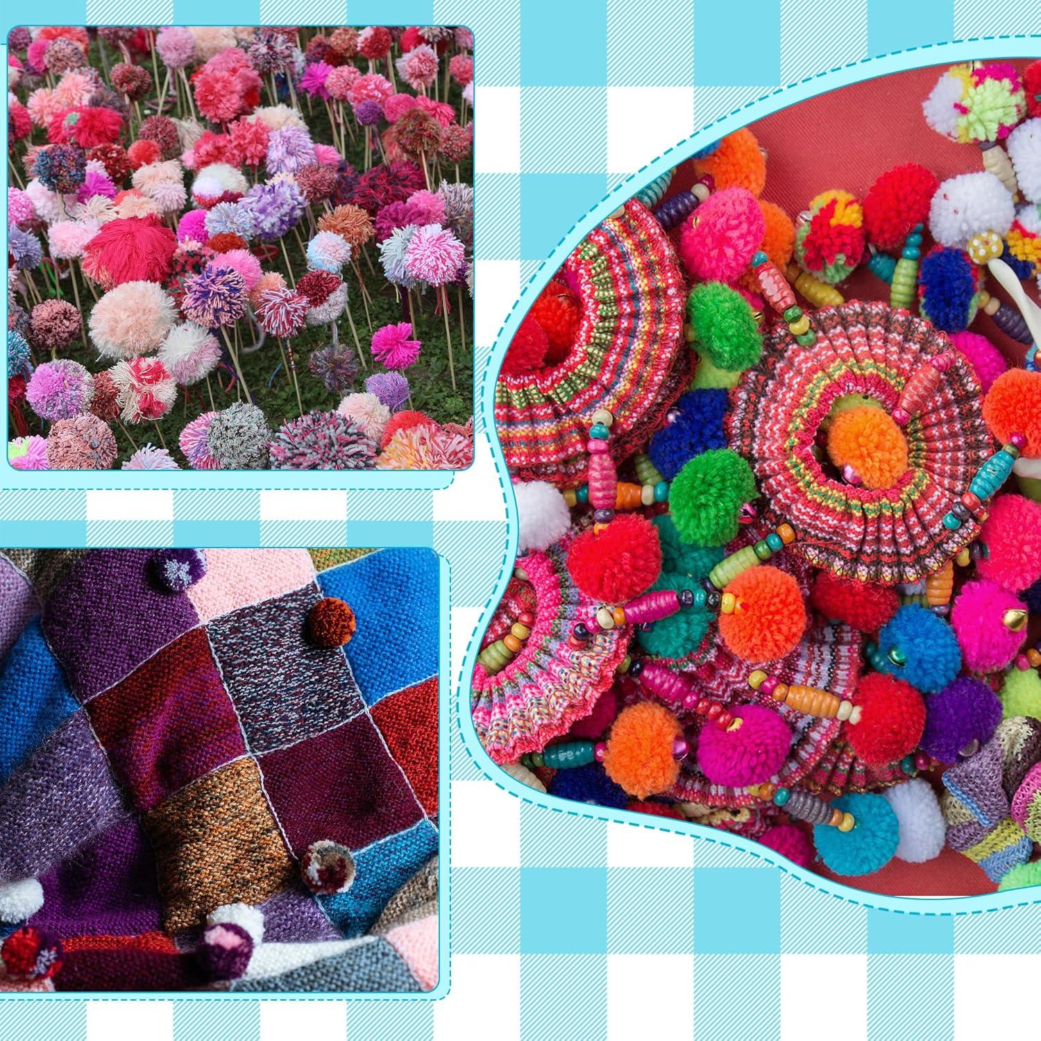 Set de Herramientas para Hacer Pompones Zhaoyao 4 Tamaños con Tijeras