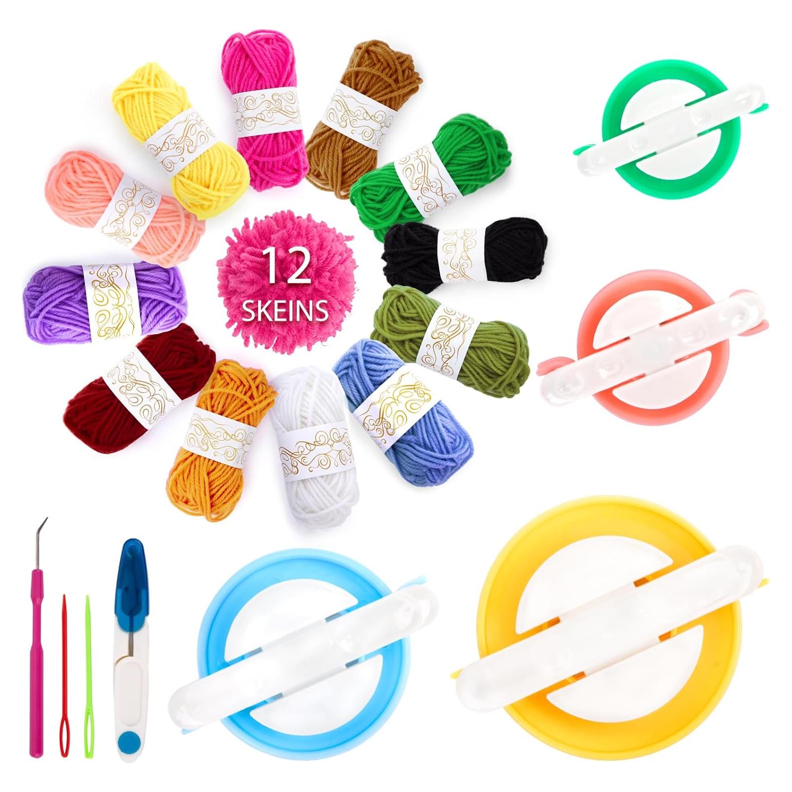 Kit de Hacedores de Pom Pom VGOODALL 20PCS Multicolor