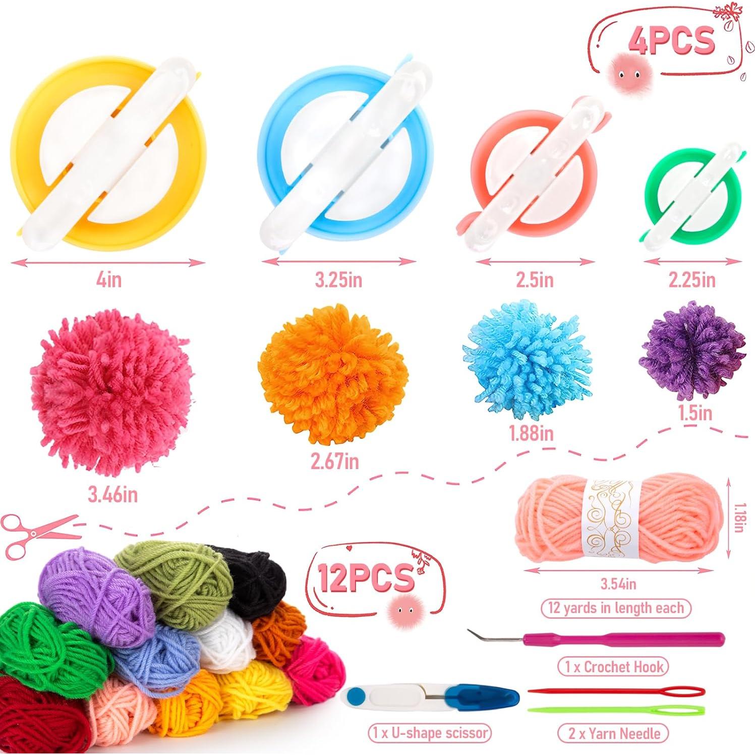 Kit de Hacedores de Pom Pom VGOODALL 20PCS Multicolor