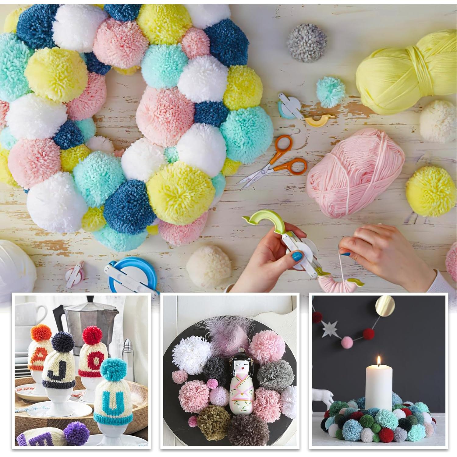 Kit de Hacedores de Pom Pom VGOODALL 20PCS Multicolor