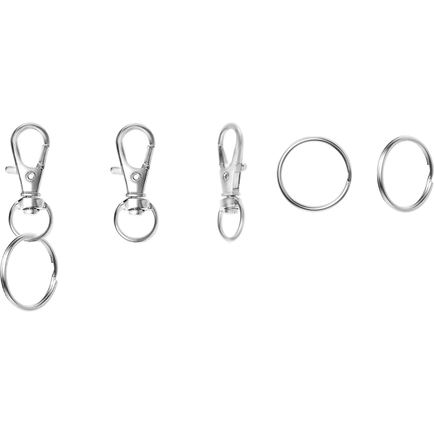 Ganchos de Snap Giratorios ZoloAJay 50 Piezas Metal Plateado